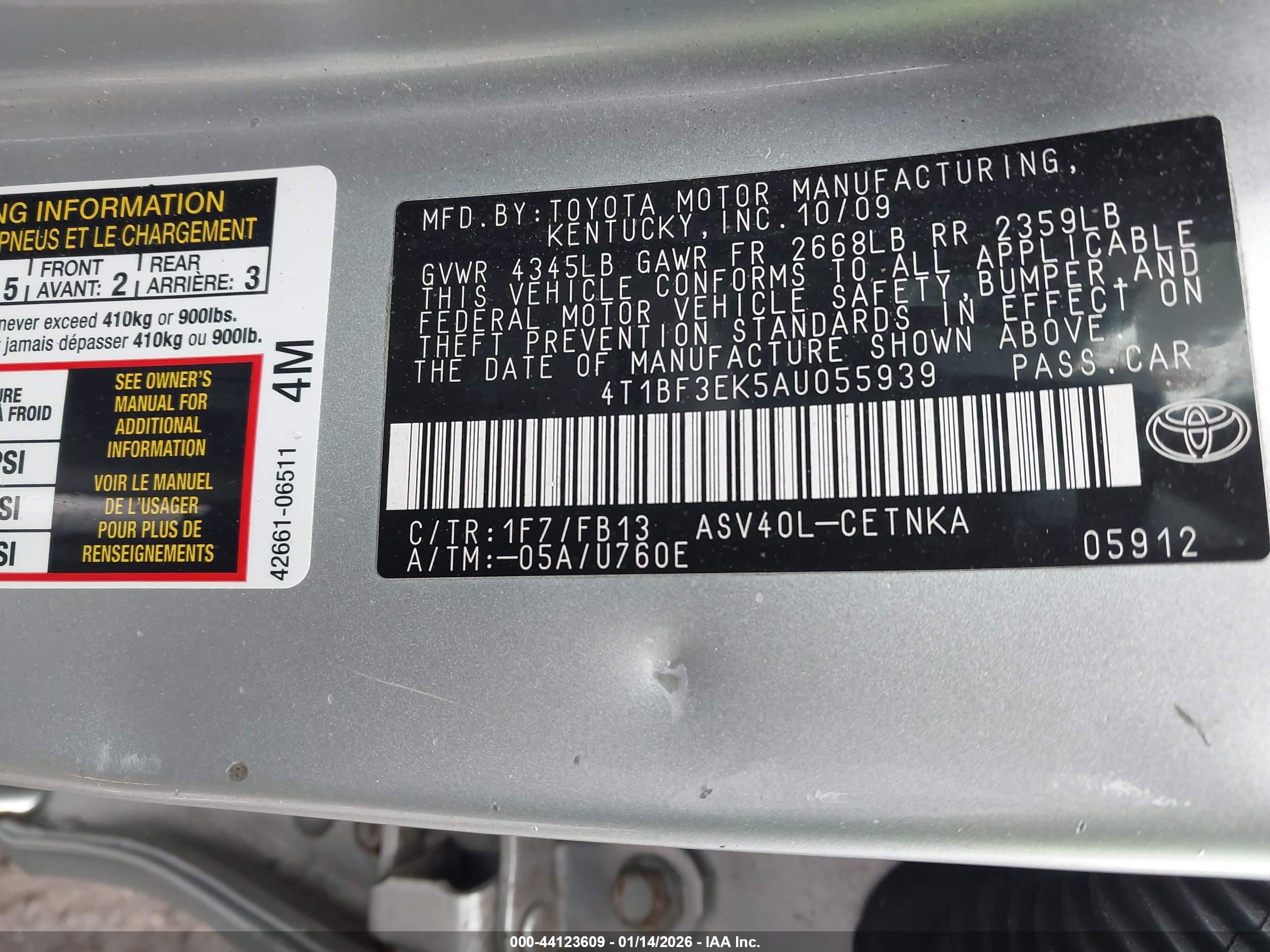 TOYOTA CAMRY image 9
