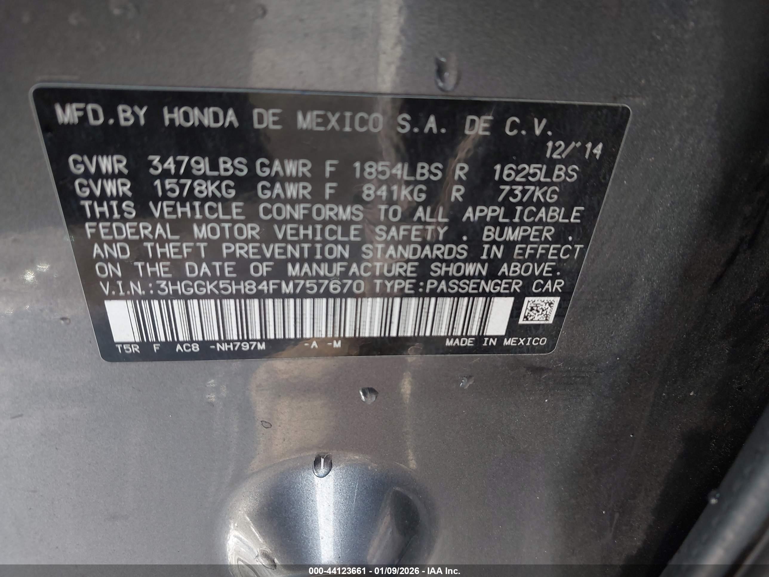 HONDA FIT image 9