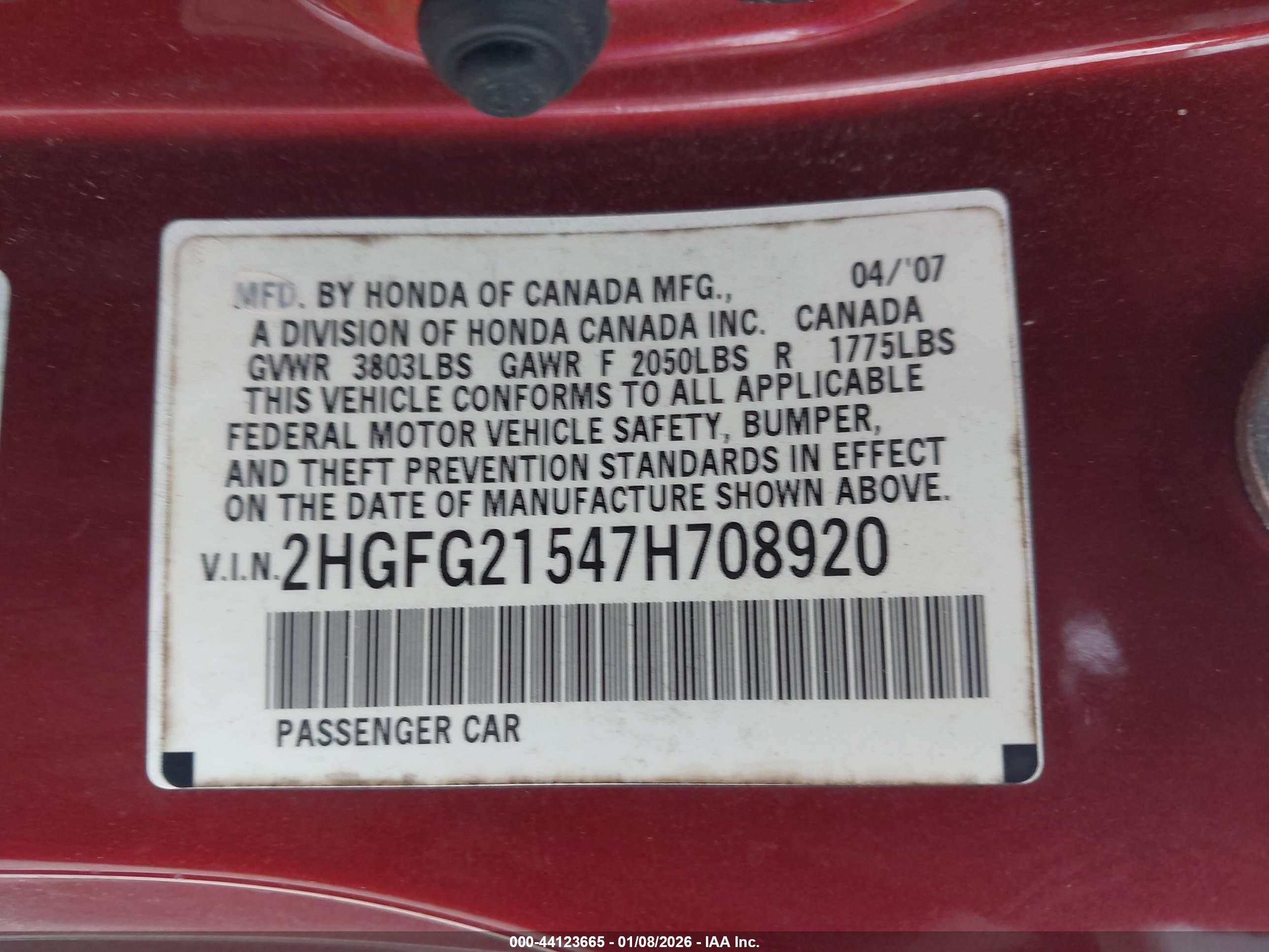 HONDA CIVIC image 9