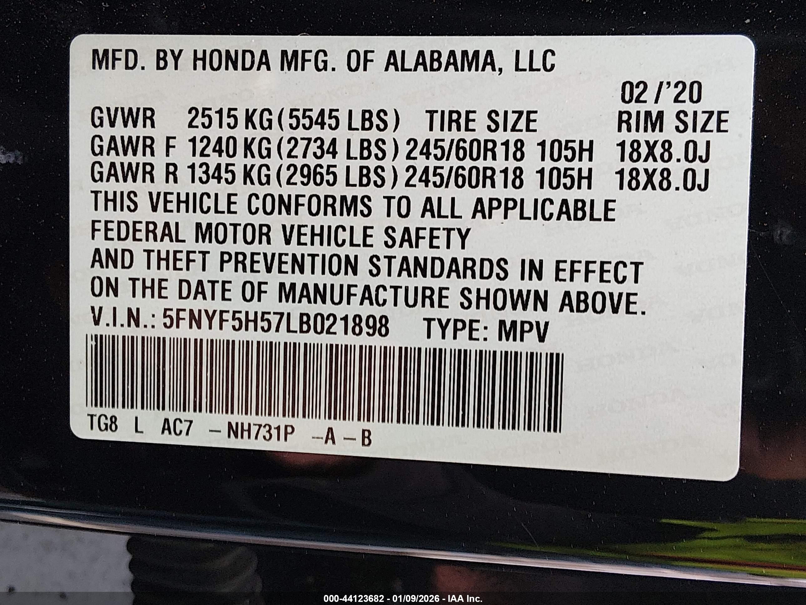 HONDA PILOT image 9