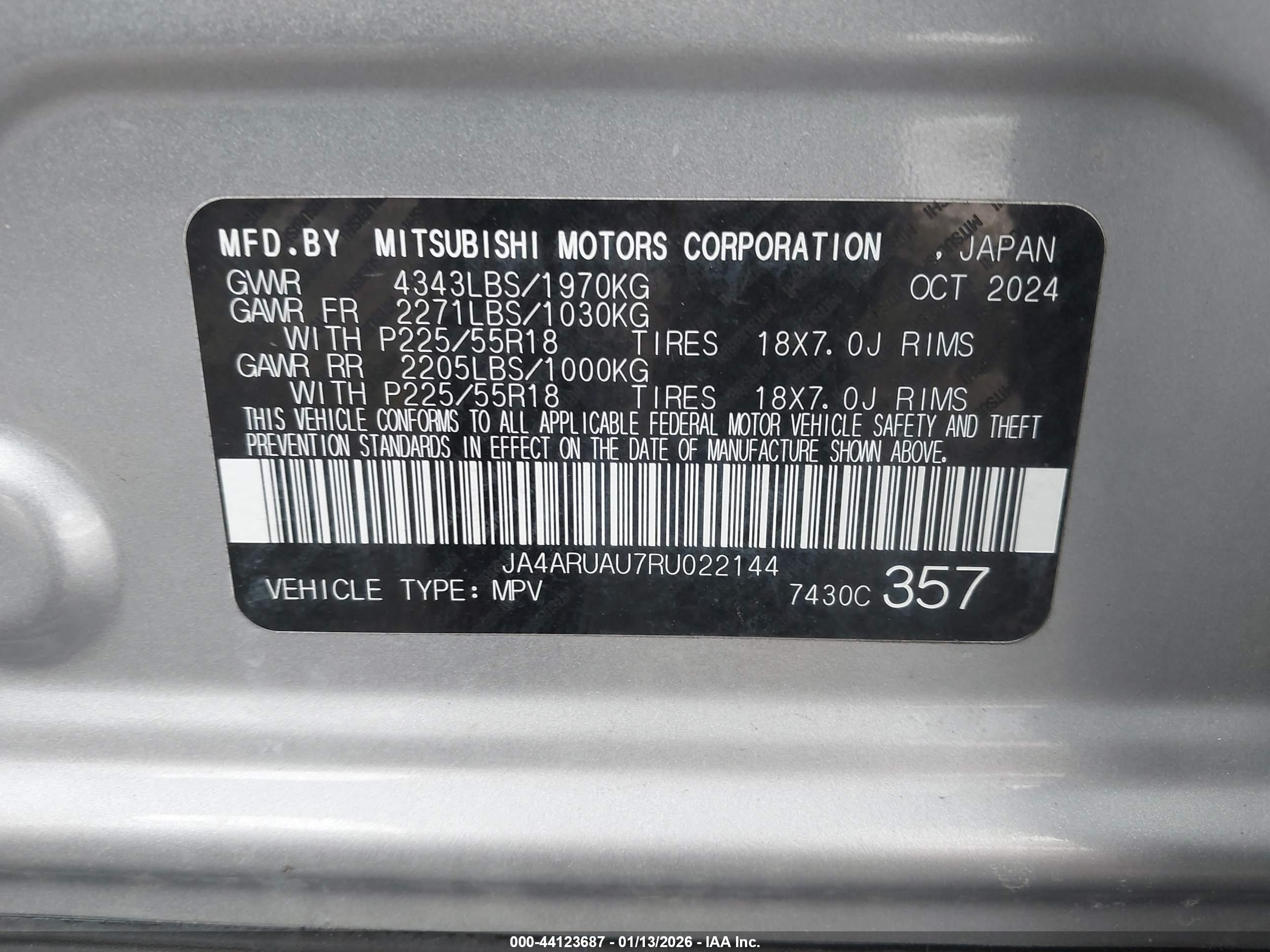 MITSUBISHI OUTLANDER image 9