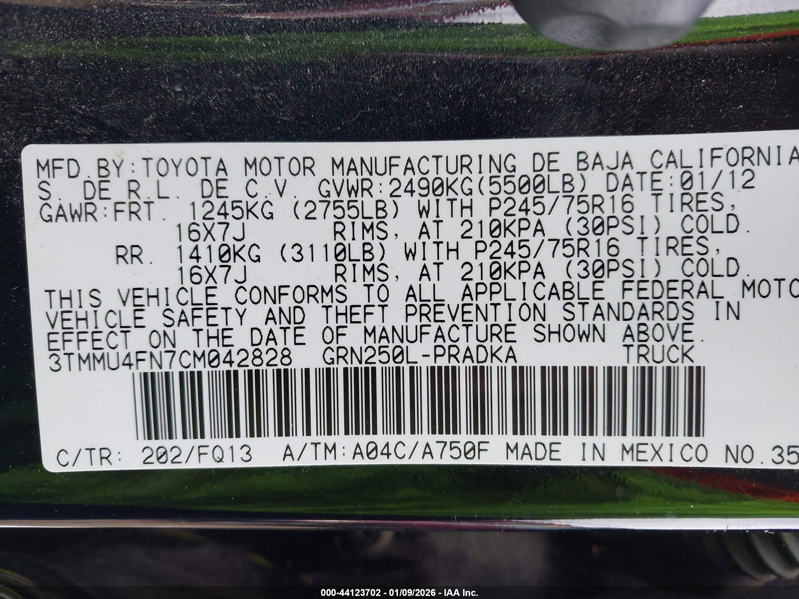 TOYOTA TACOMA image 9