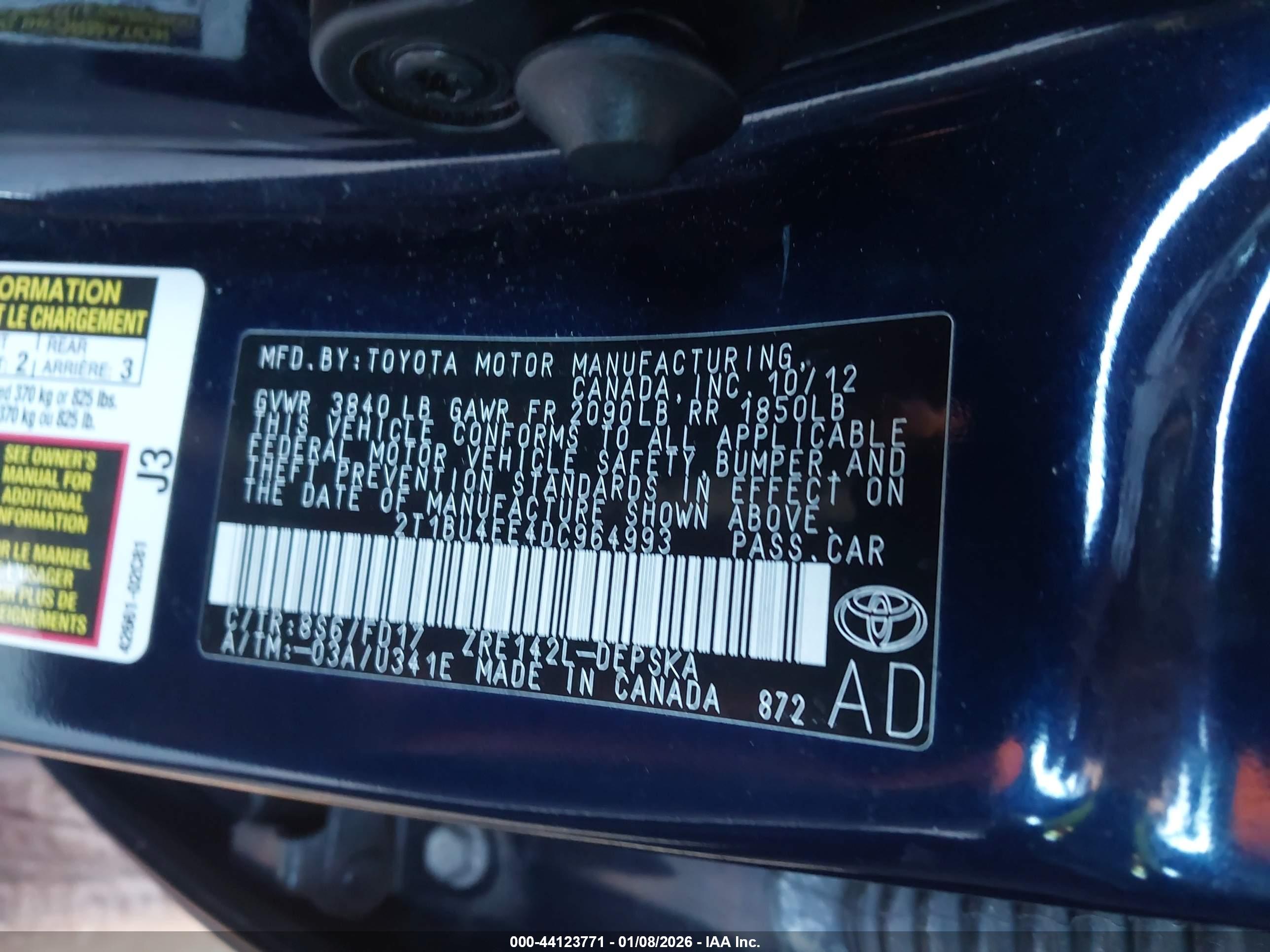 TOYOTA COROLLA image 9