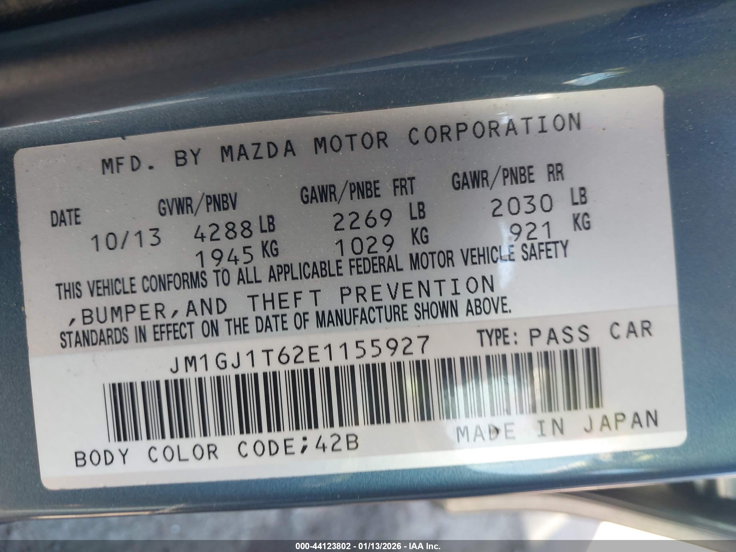 MAZDA MAZDA6 image 9