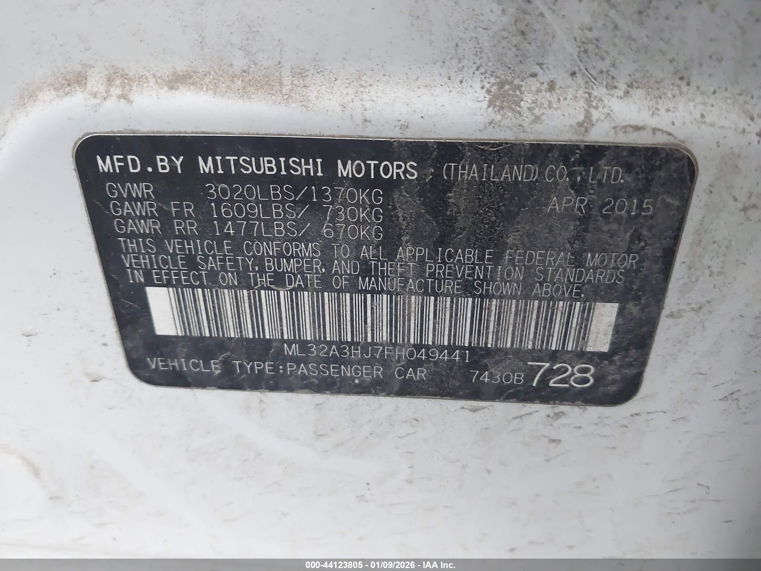 MITSUBISHI MIRAGE image 9