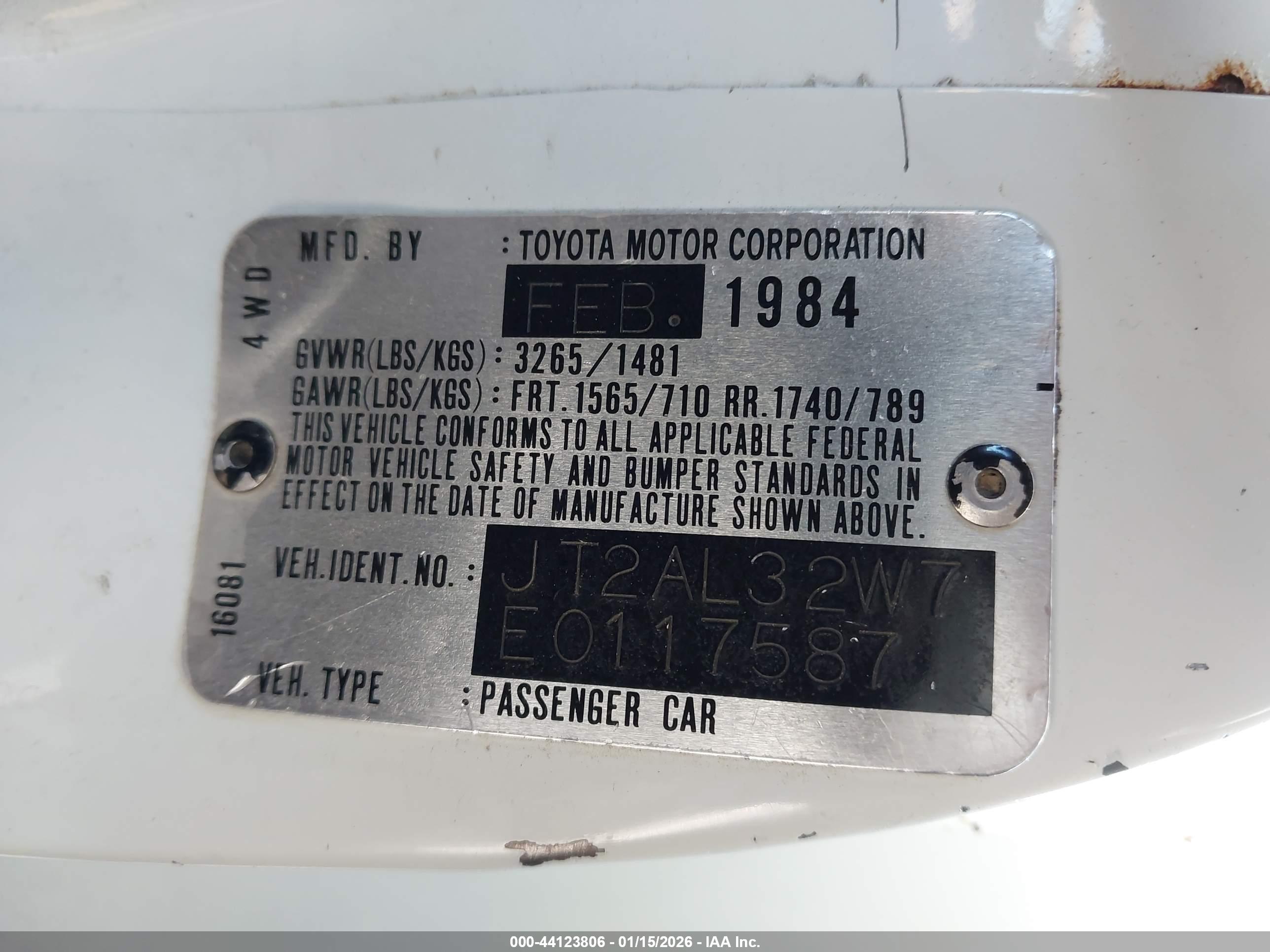 TOYOTA TERCEL image 9