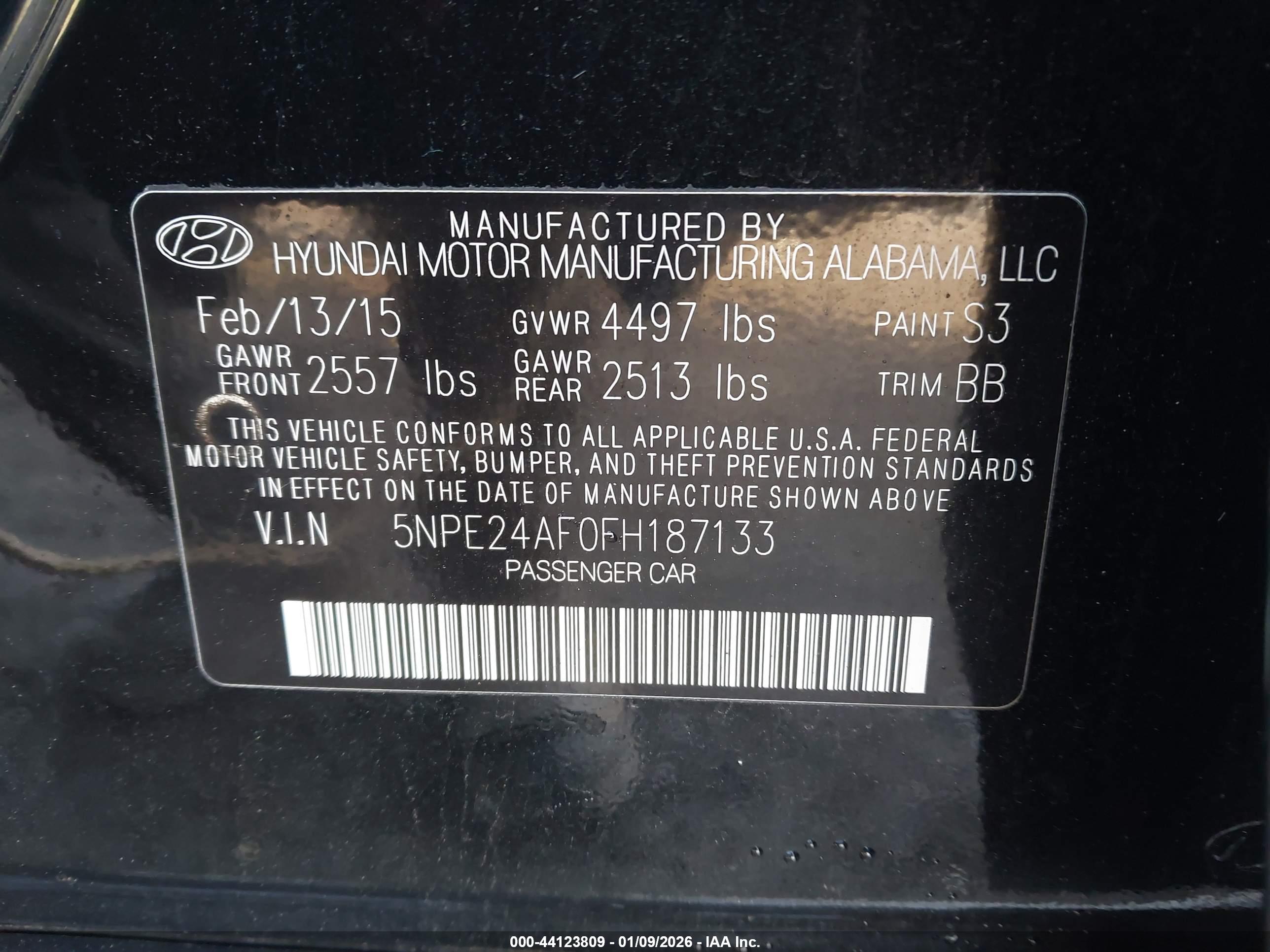 HYUNDAI SONATA image 9