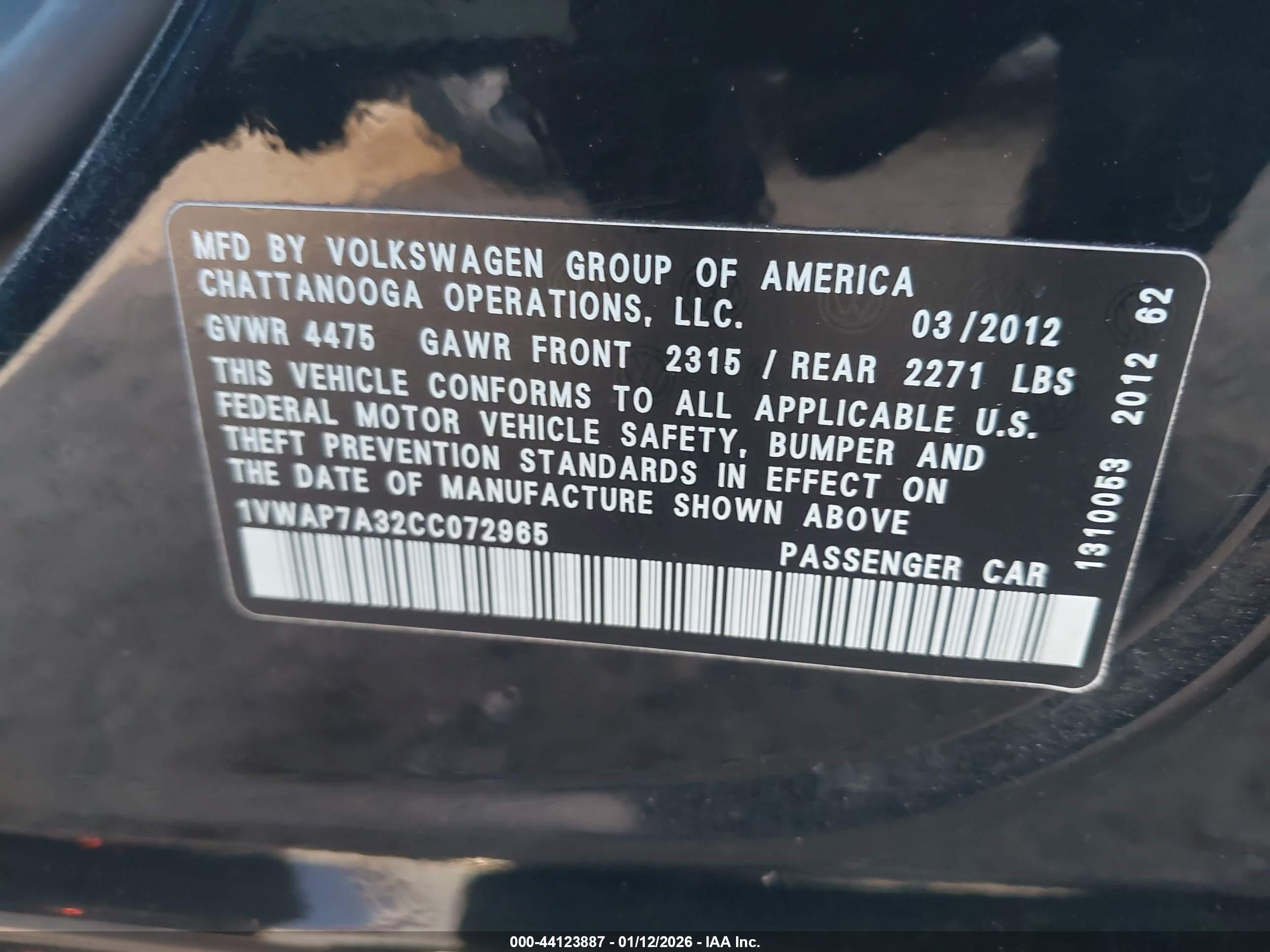 VOLKSWAGEN PASSAT image 9