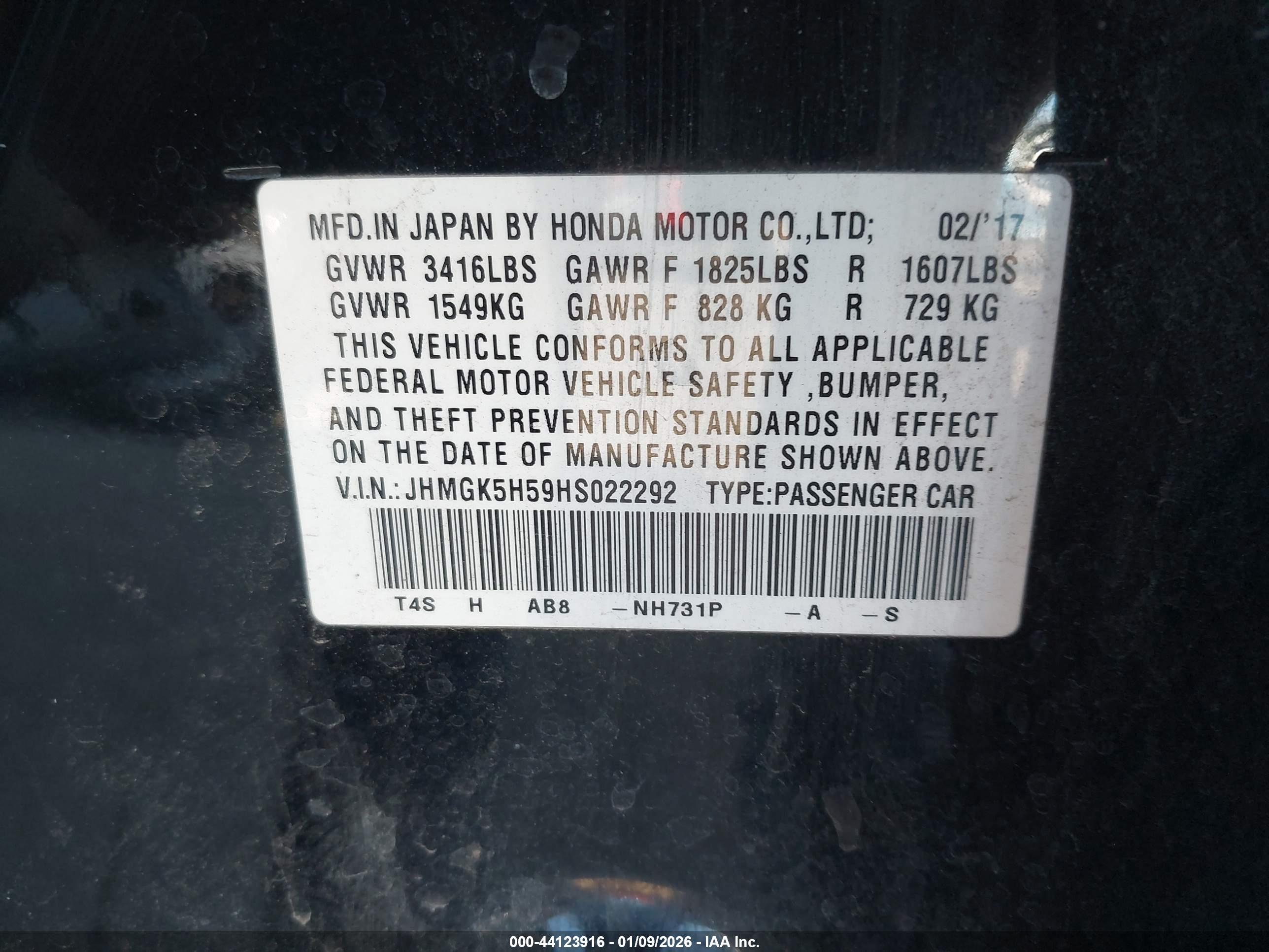 HONDA FIT image 9
