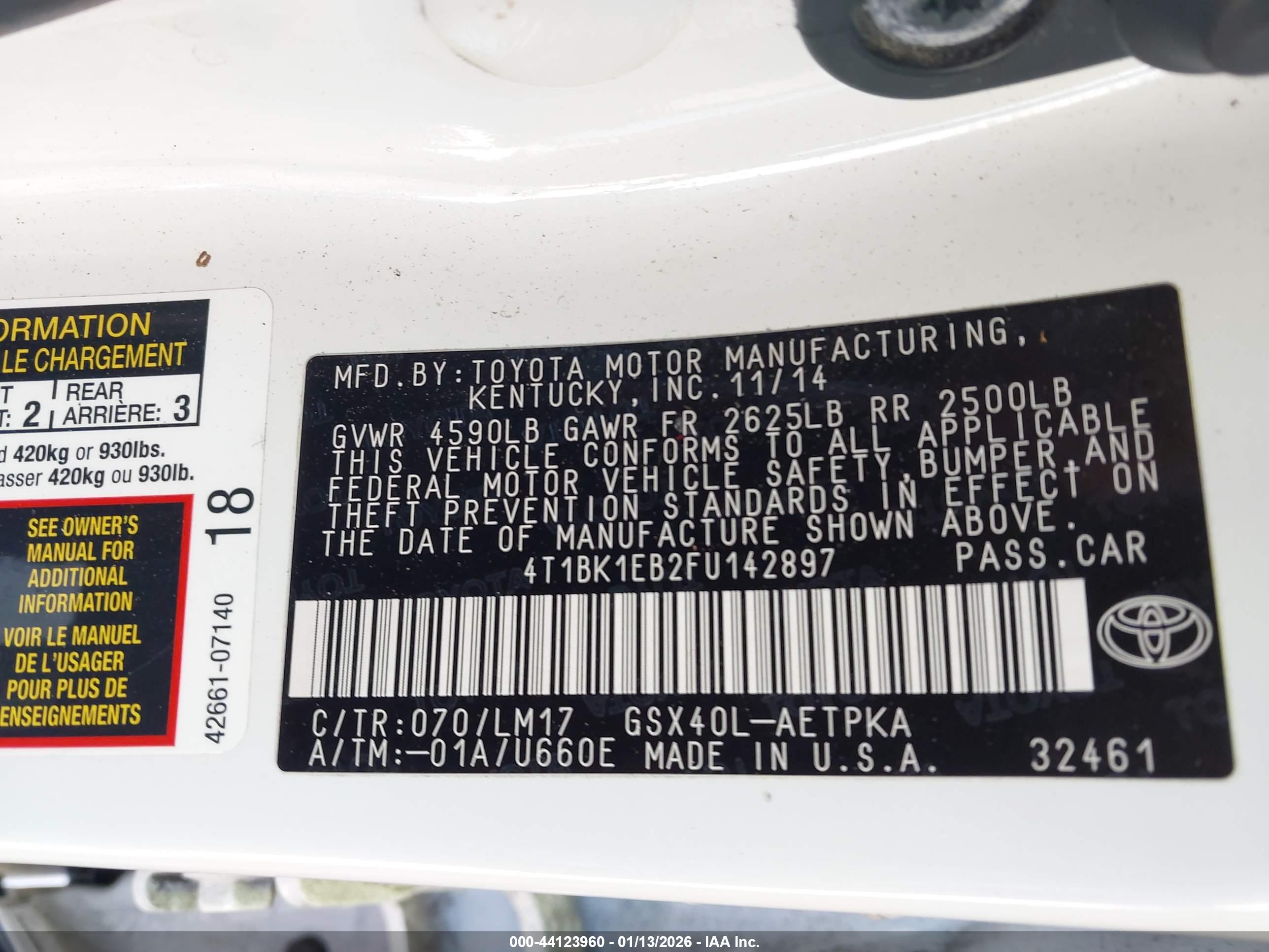 TOYOTA AVALON image 9
