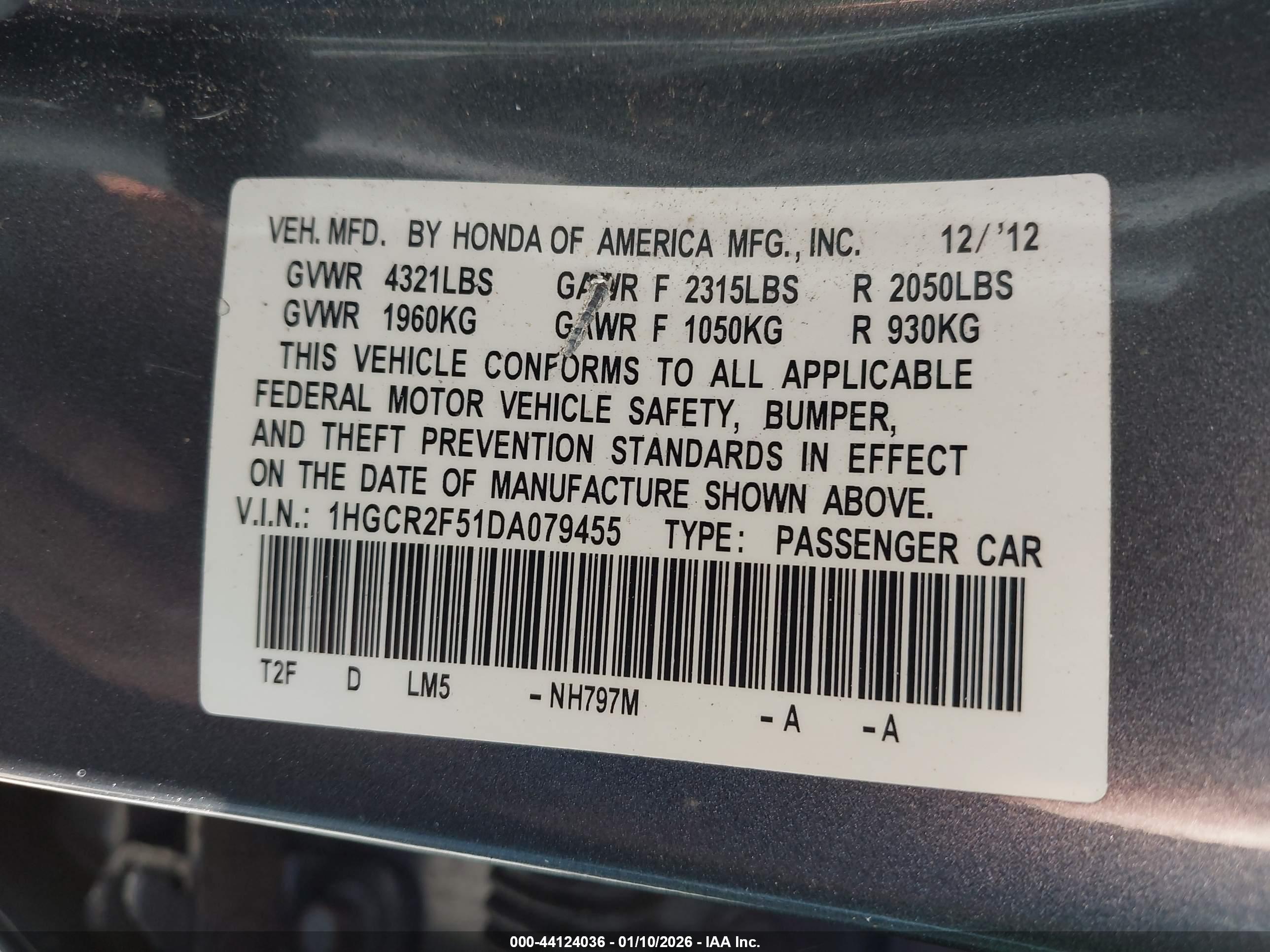 HONDA ACCORD image 9