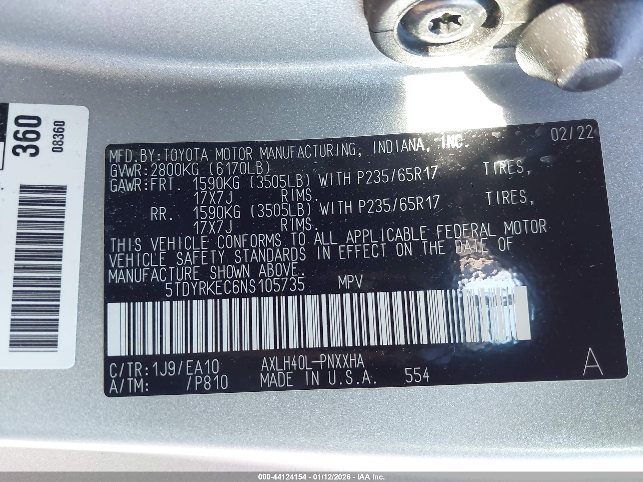 TOYOTA SIENNA image 9