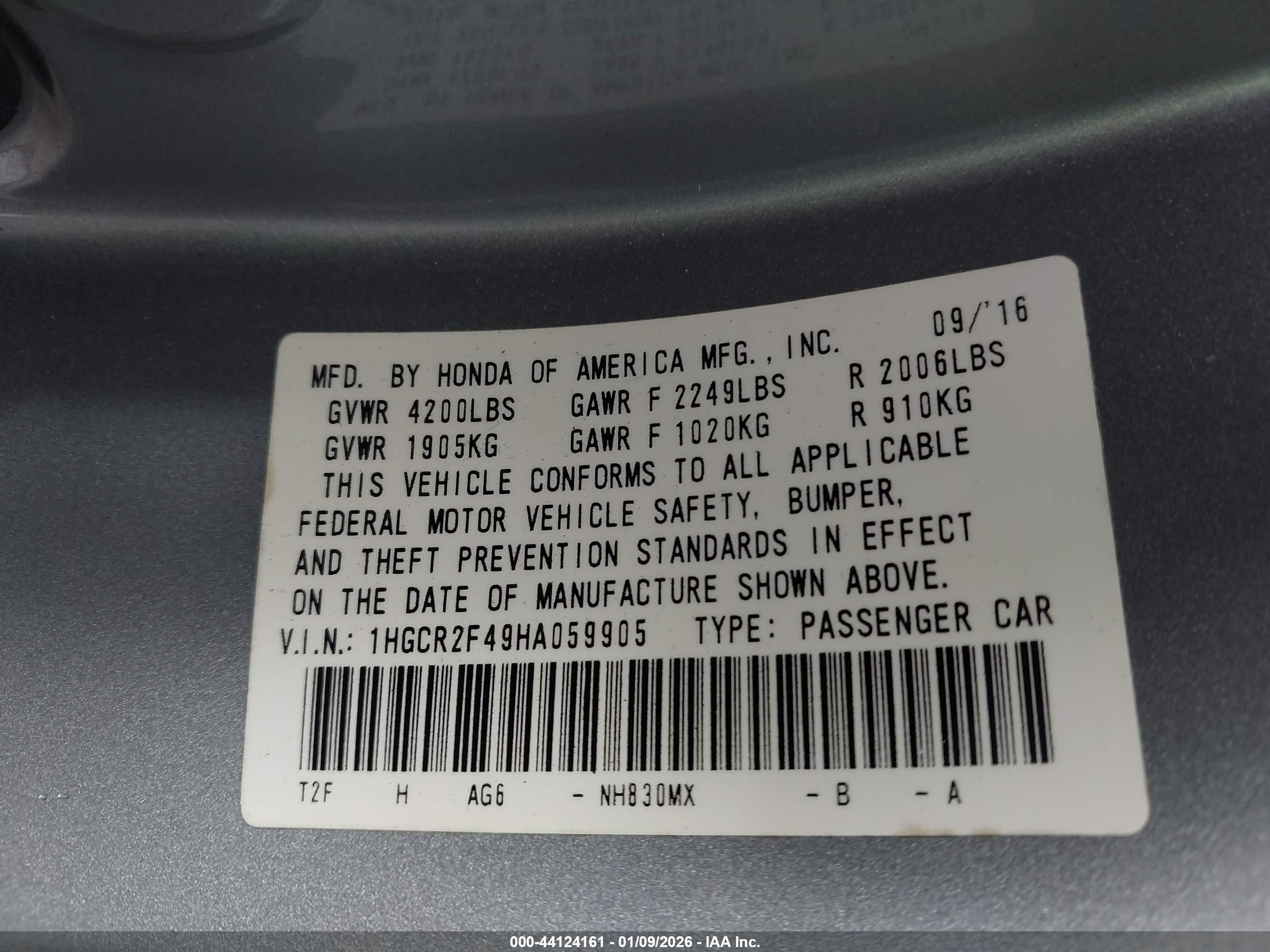 HONDA ACCORD image 9