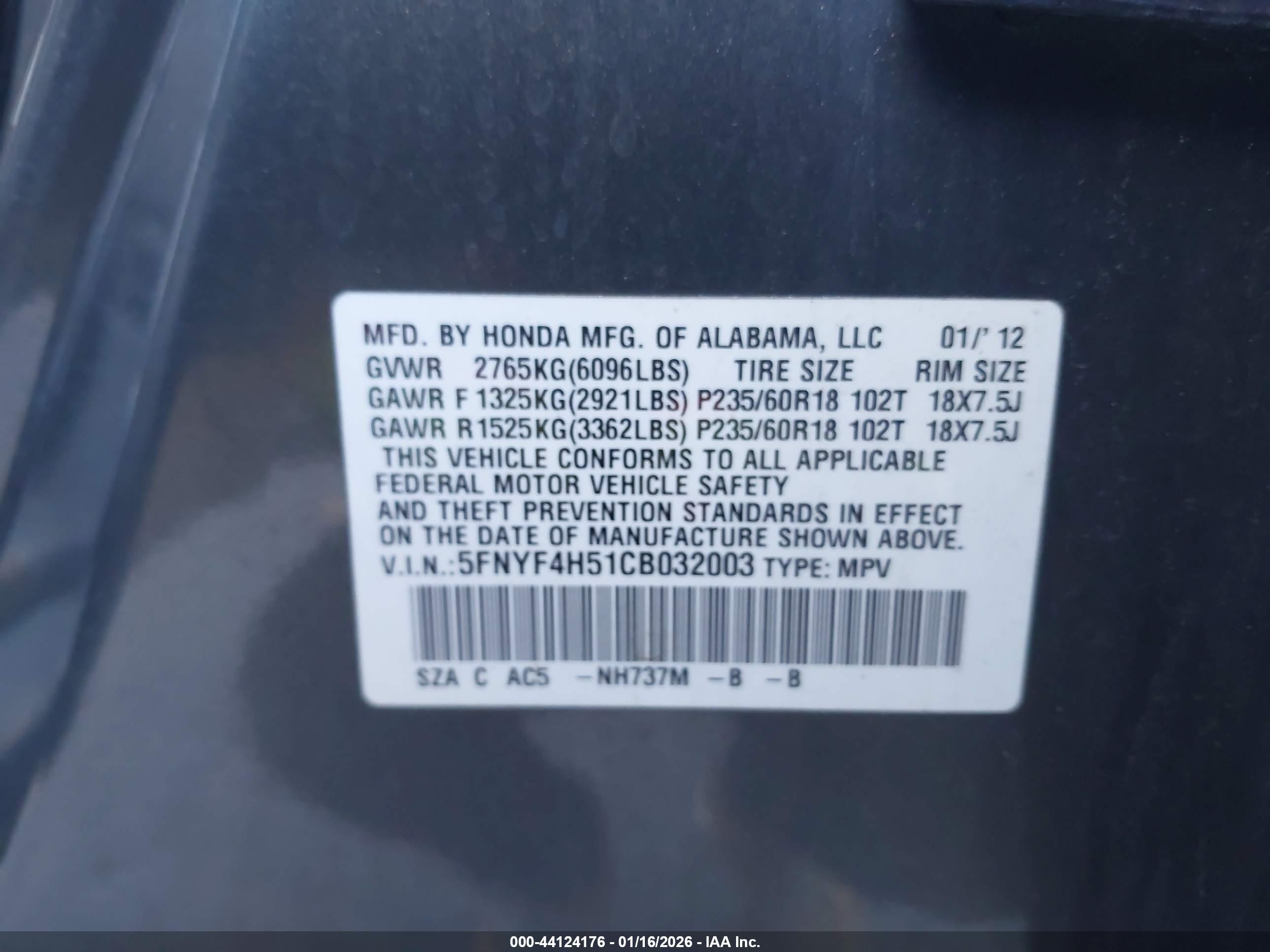 HONDA PILOT image 9