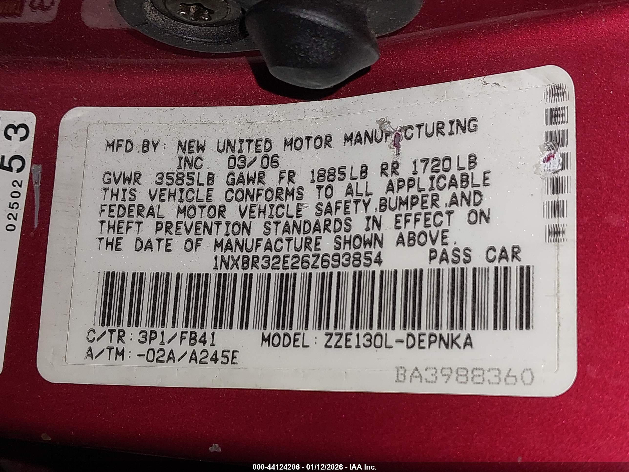 TOYOTA COROLLA image 9