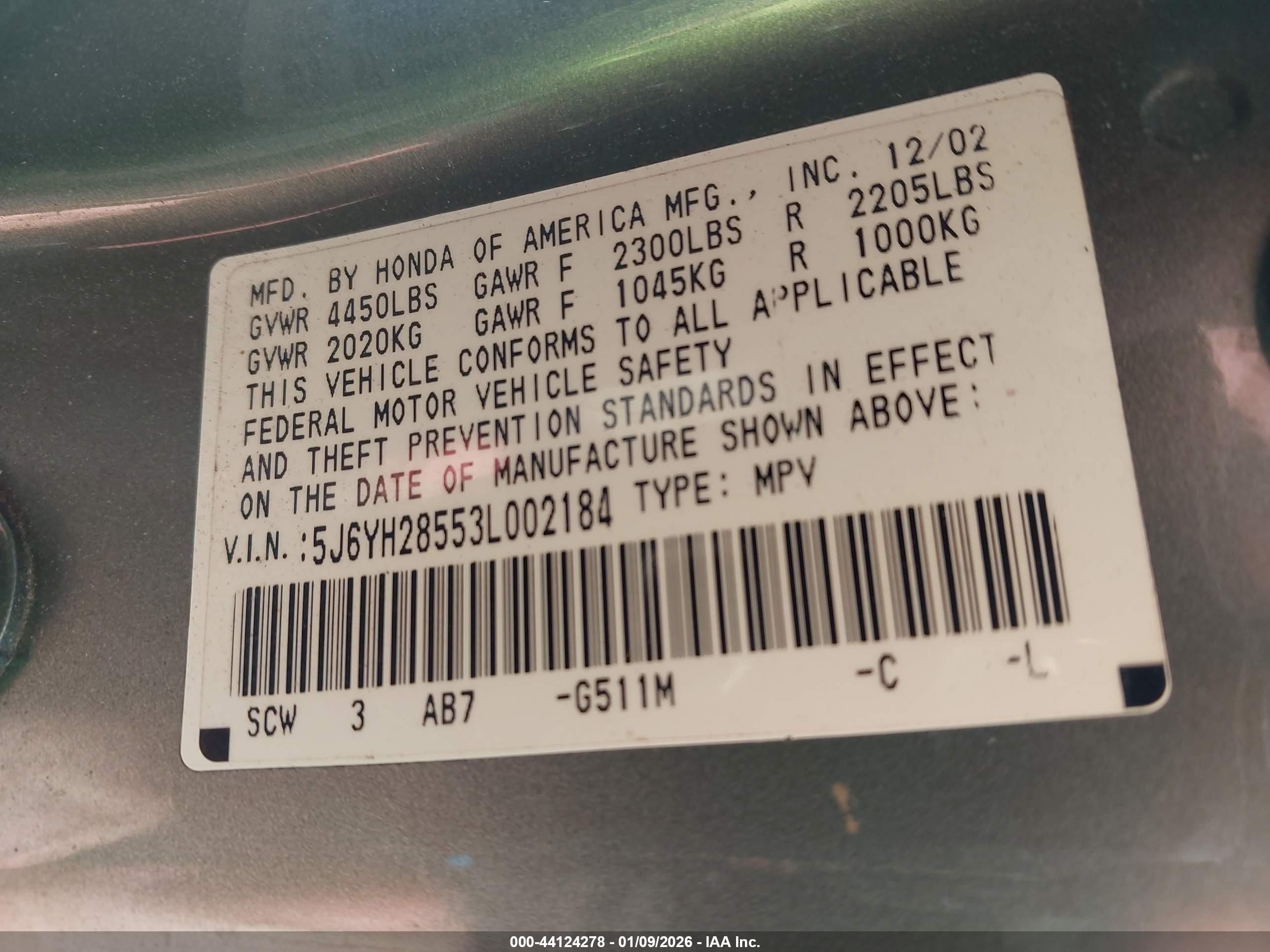 HONDA ELEMENT image 9