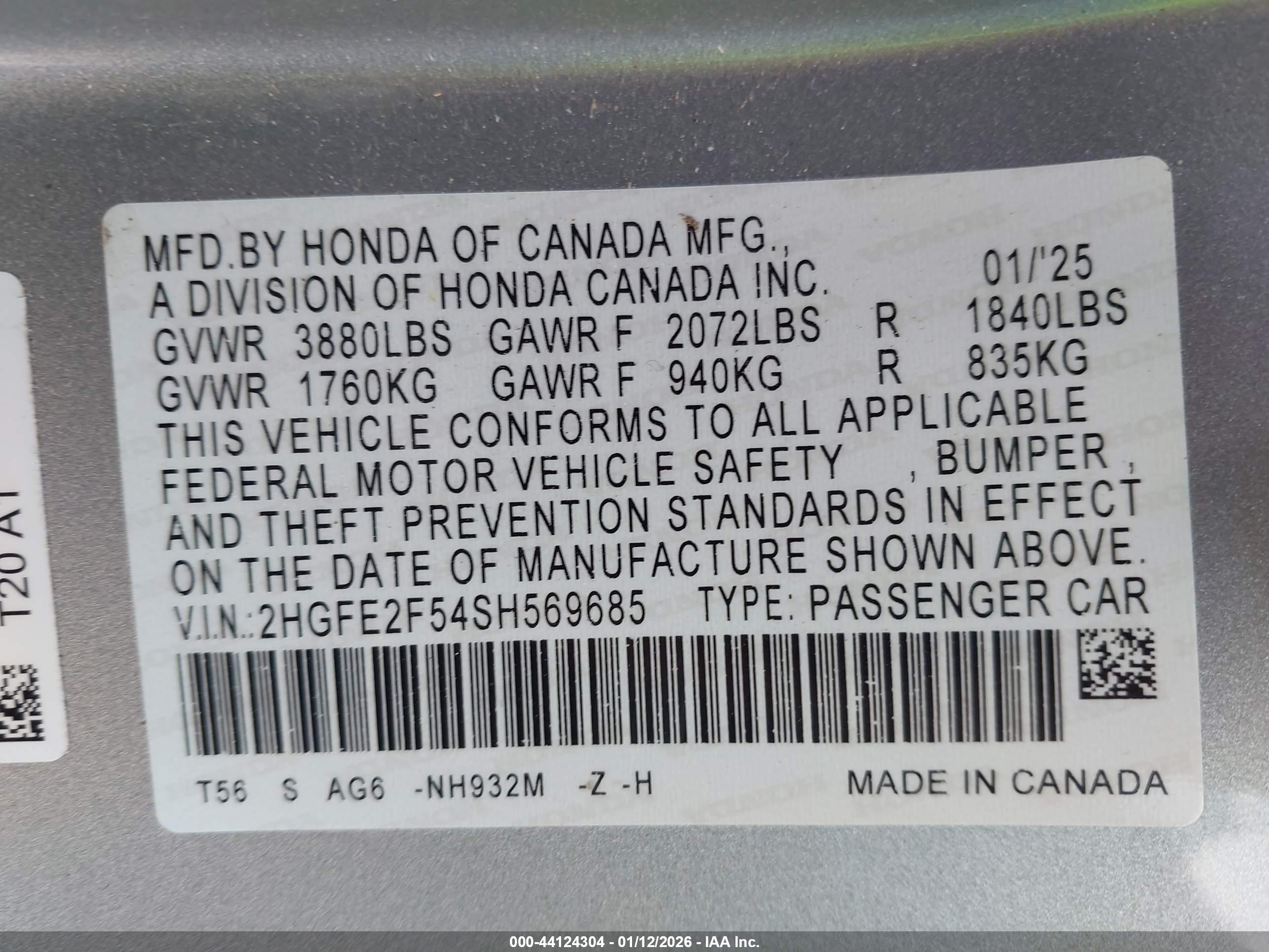HONDA CIVIC image 9