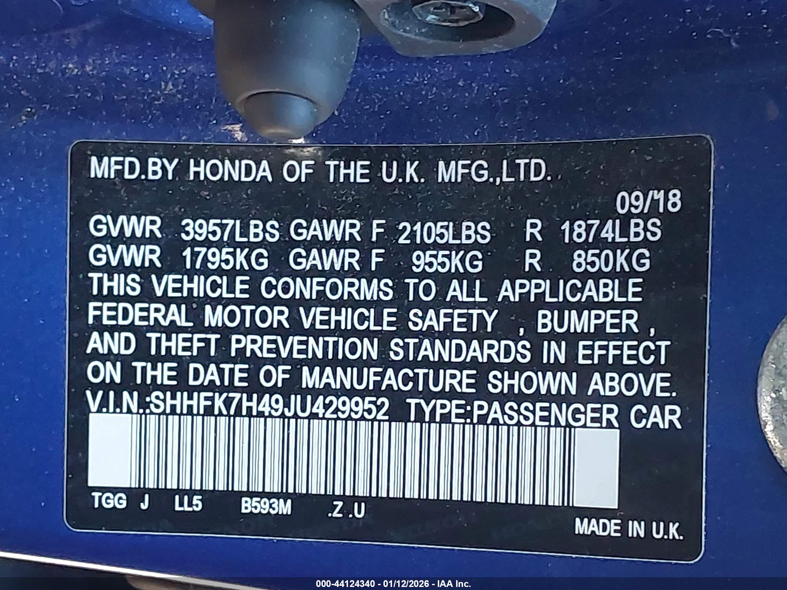 HONDA CIVIC image 9