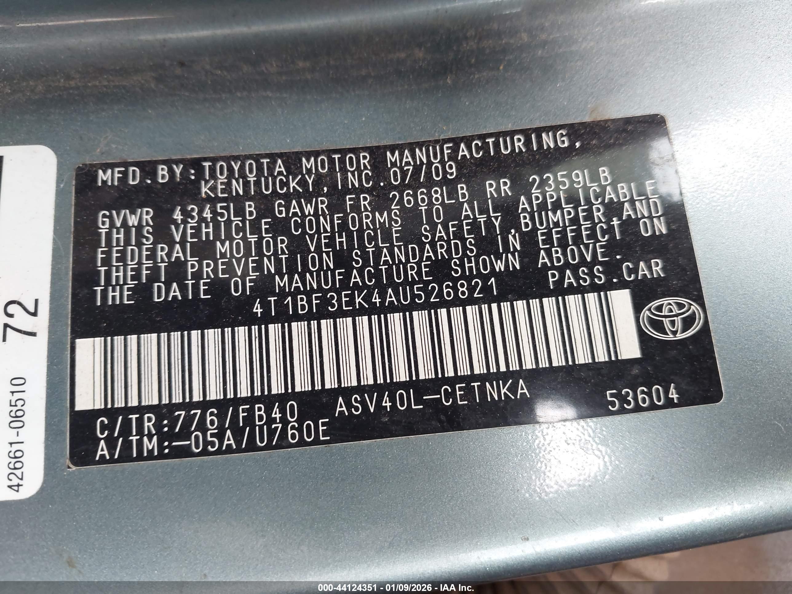 TOYOTA CAMRY image 9