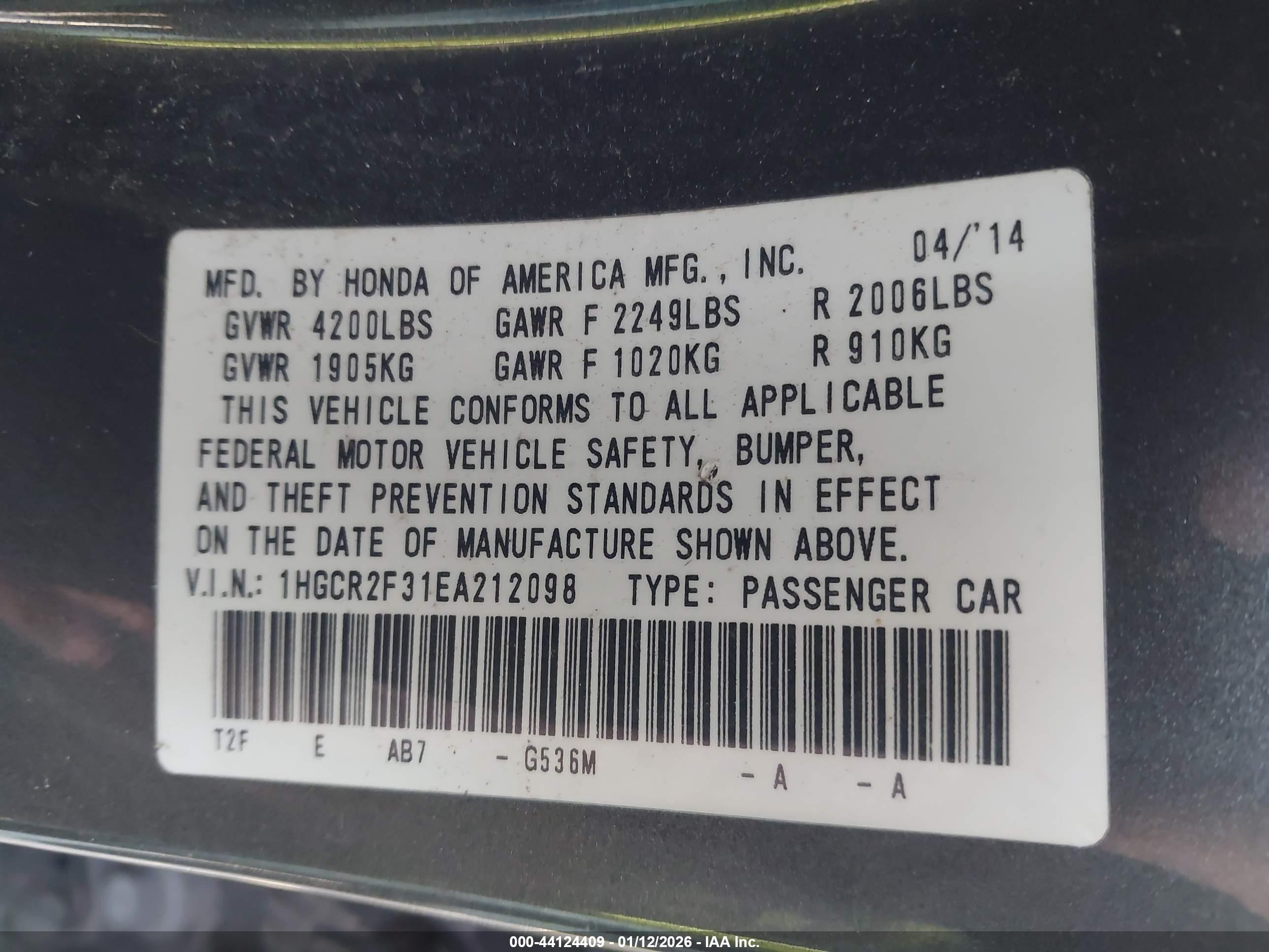 HONDA ACCORD image 9