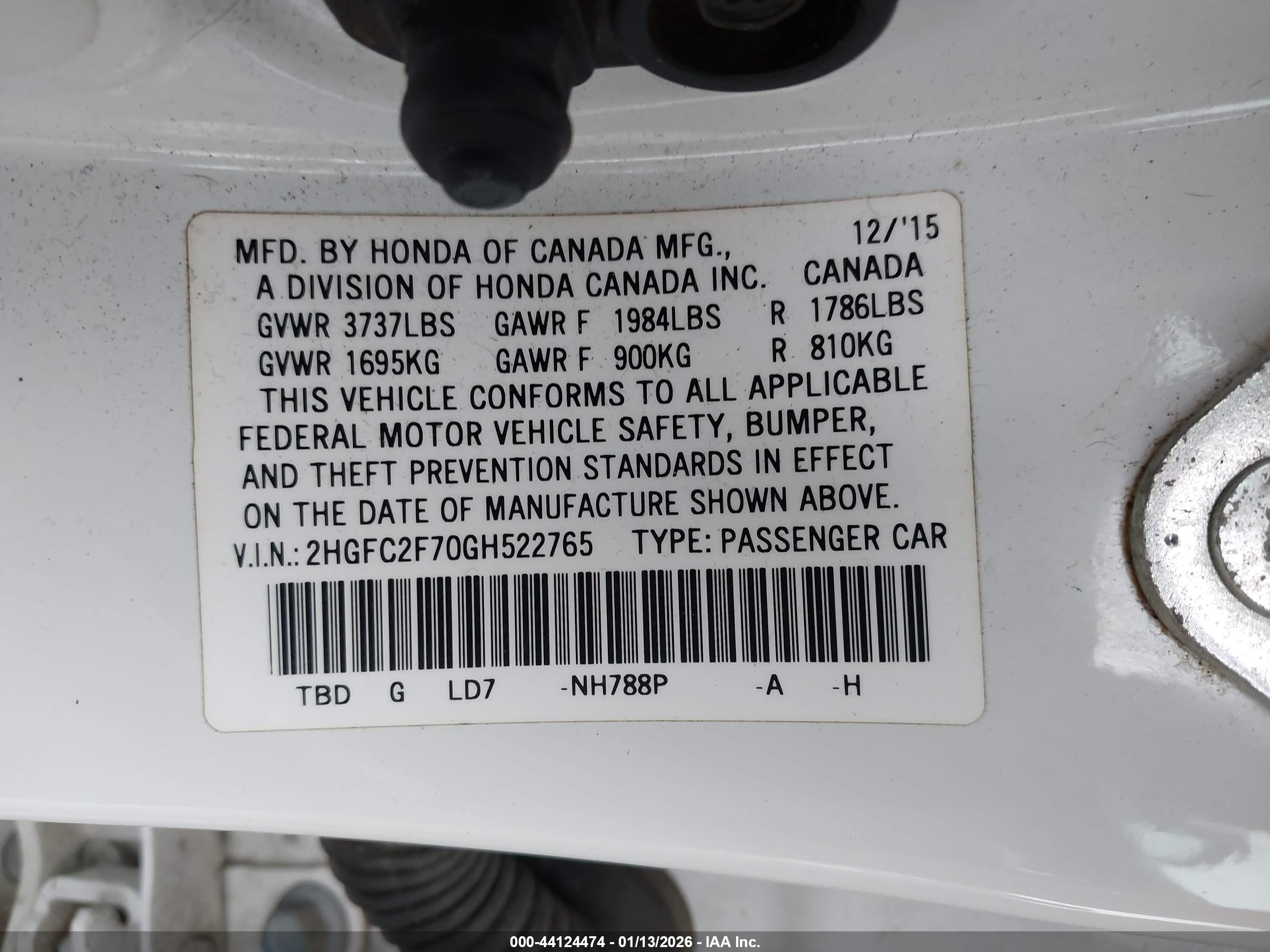 HONDA CIVIC image 9