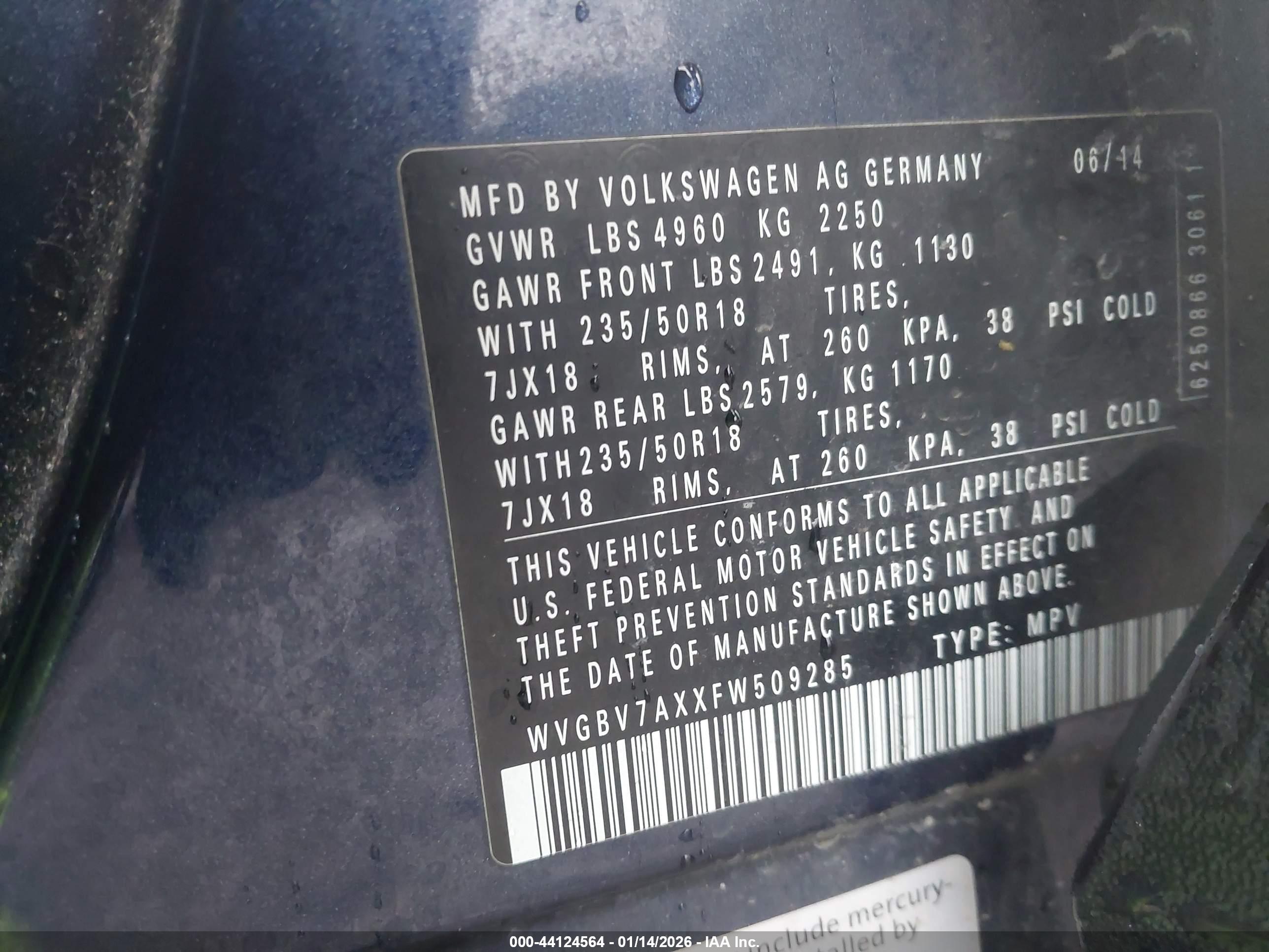 VOLKSWAGEN TIGUAN image 9