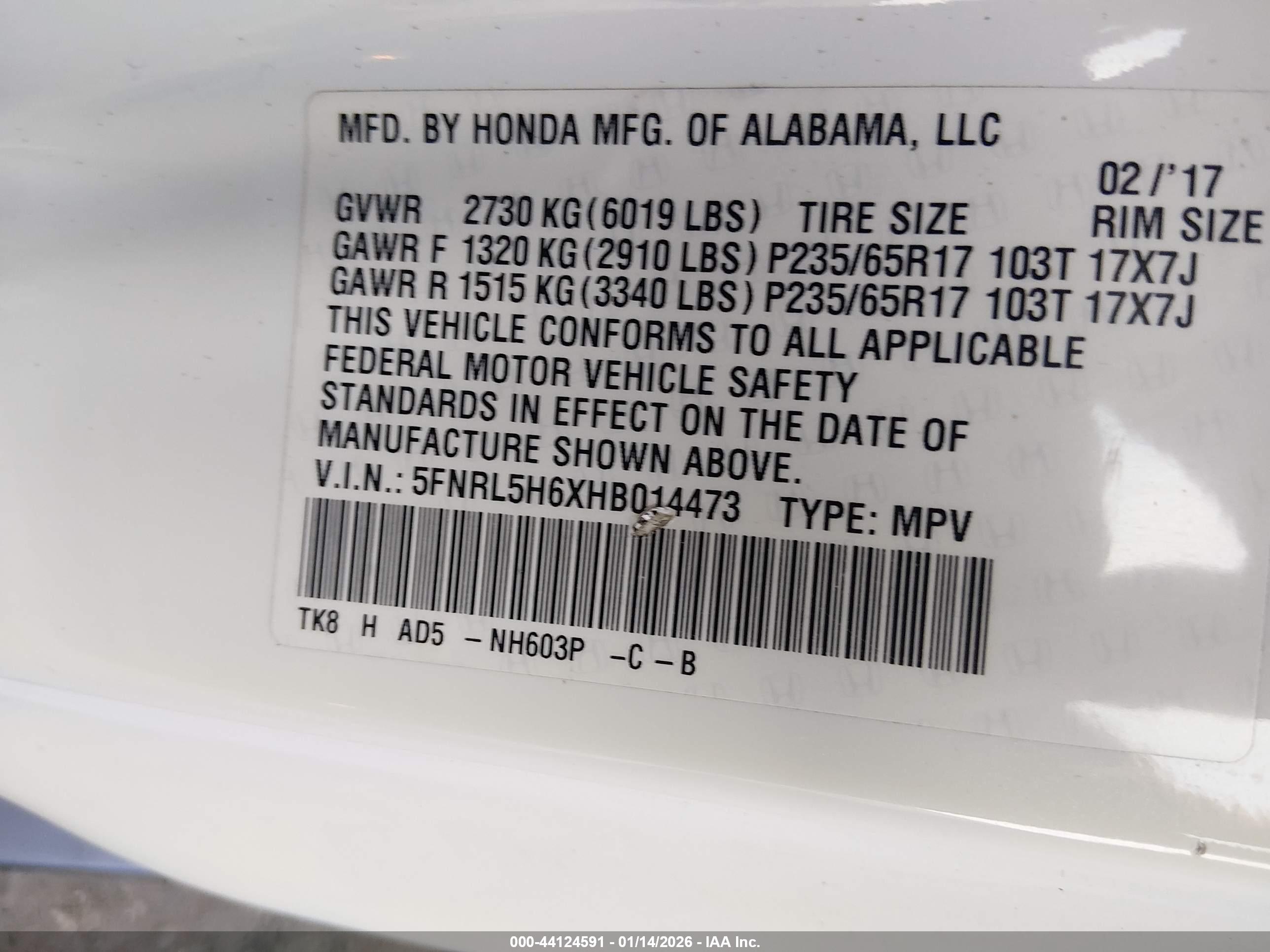 HONDA ODYSSEY image 9