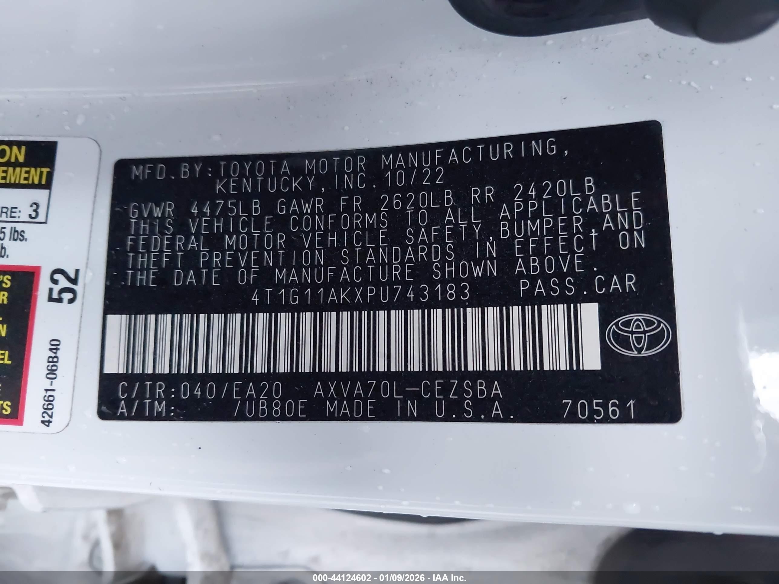 TOYOTA CAMRY image 9