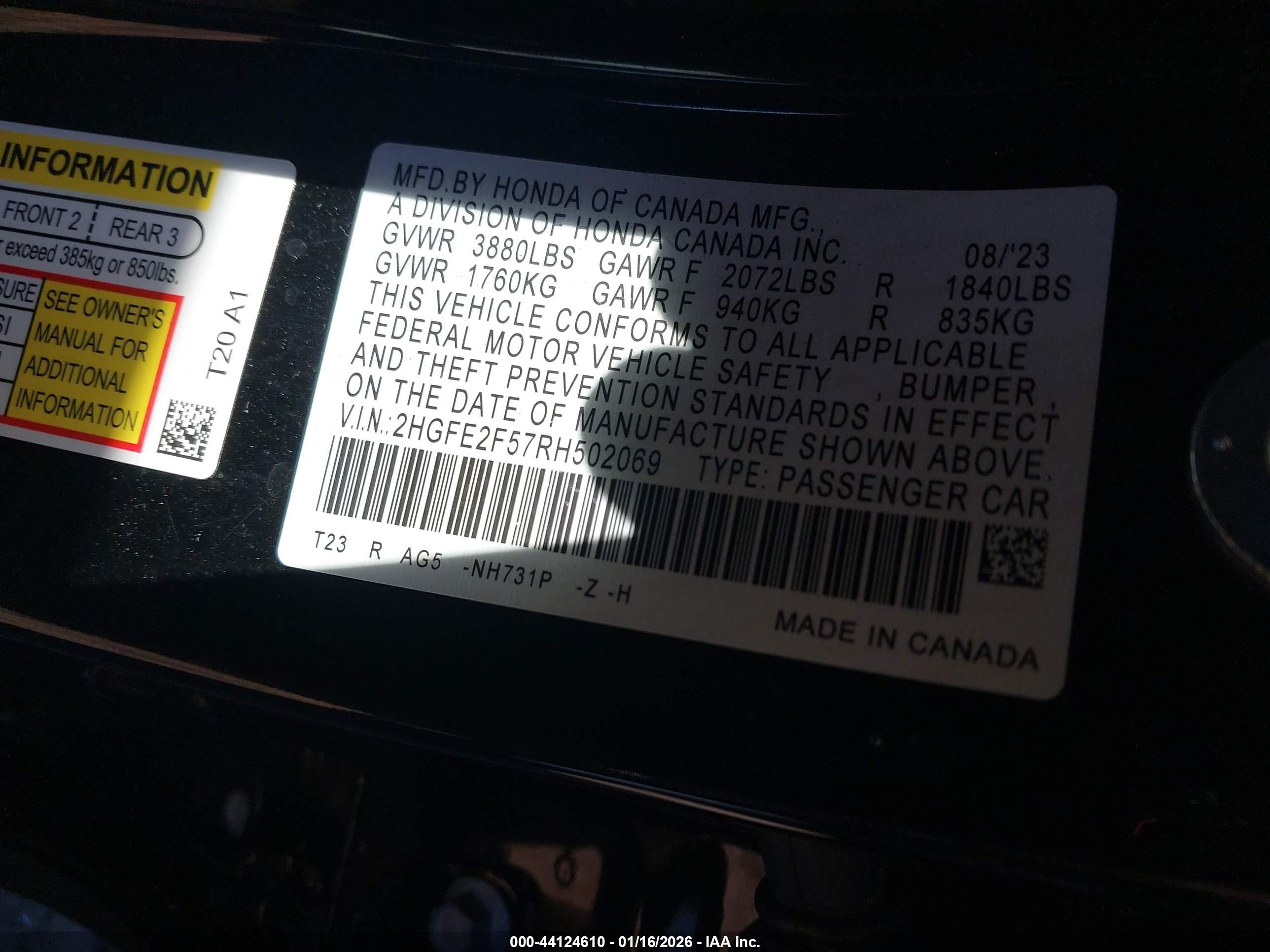 HONDA CIVIC image 9