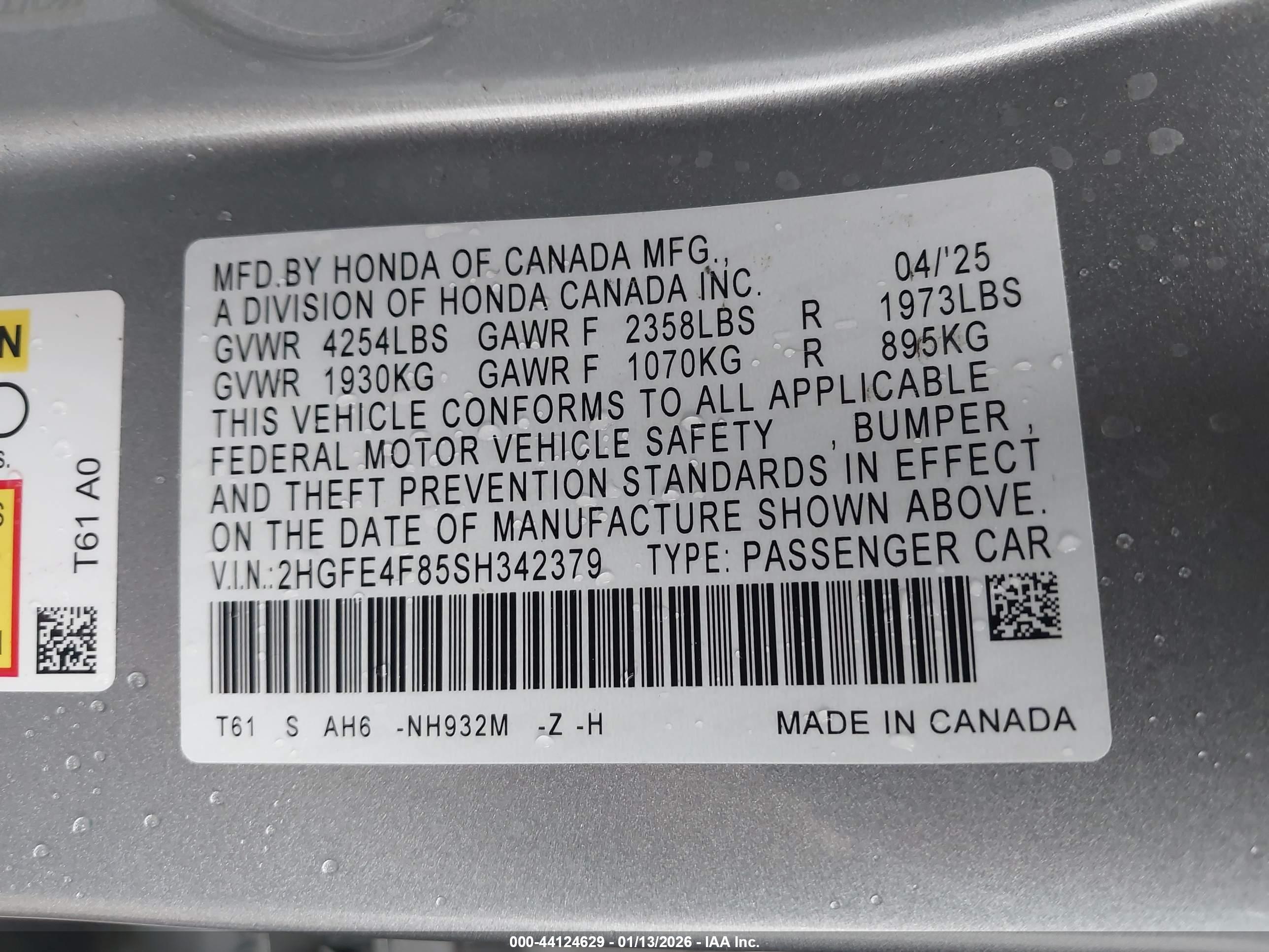 HONDA CIVIC image 9