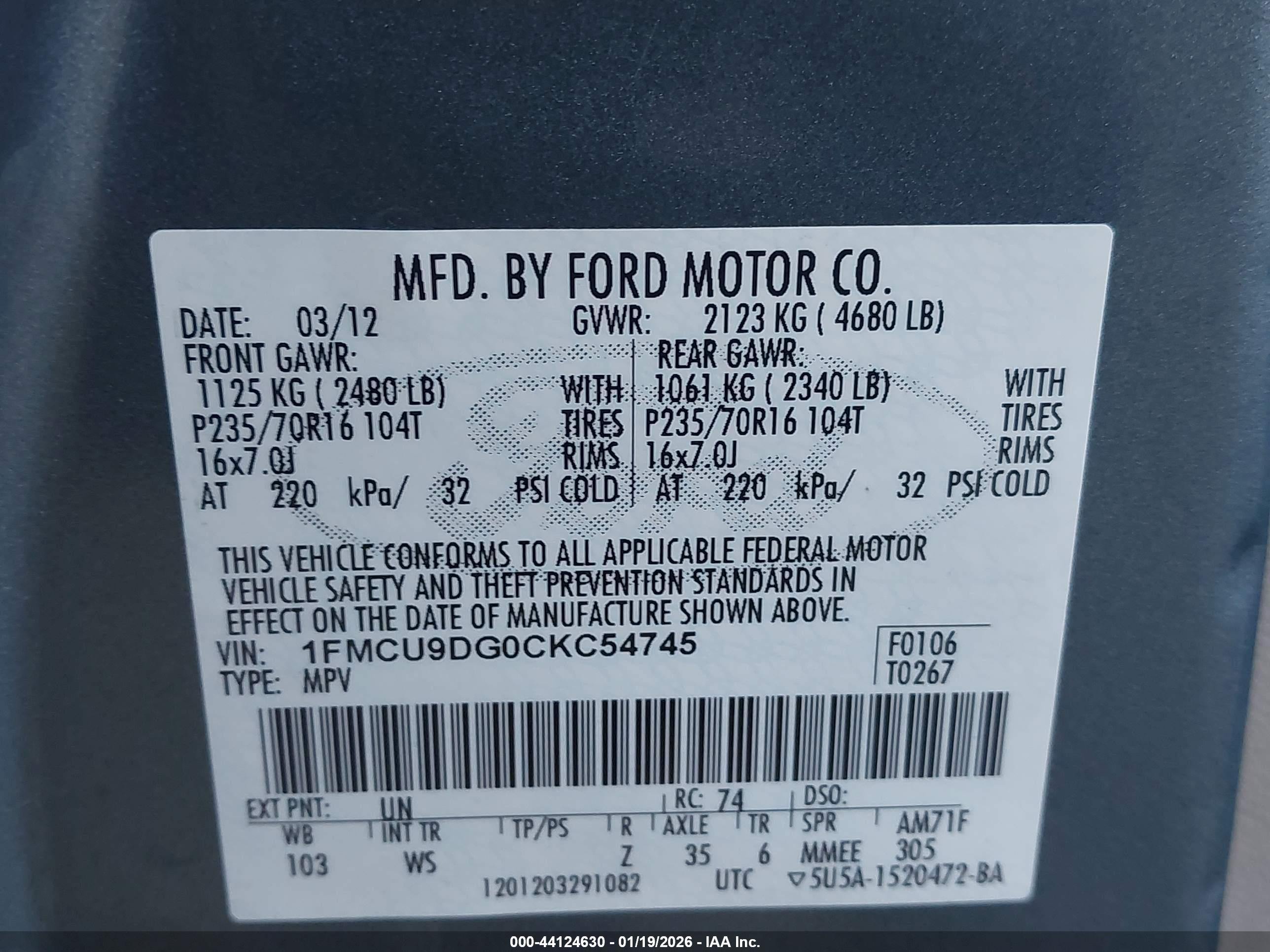 FORD ESCAPE image 9