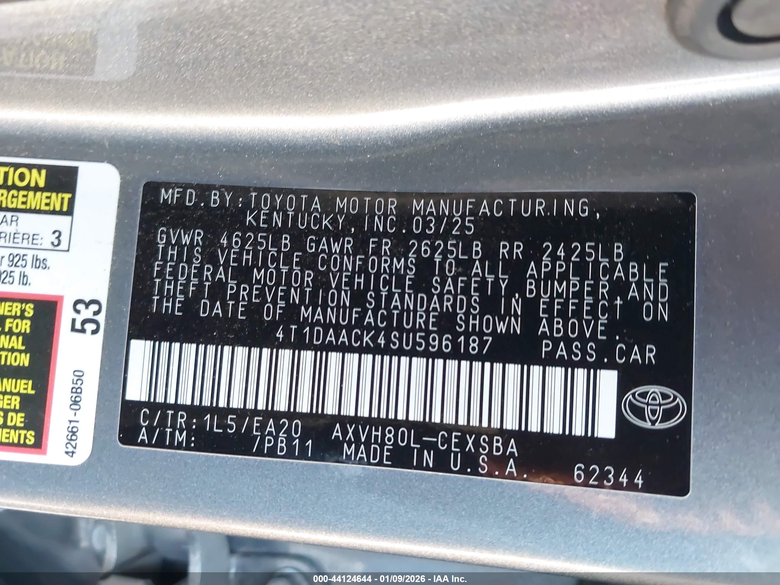 TOYOTA CAMRY image 9