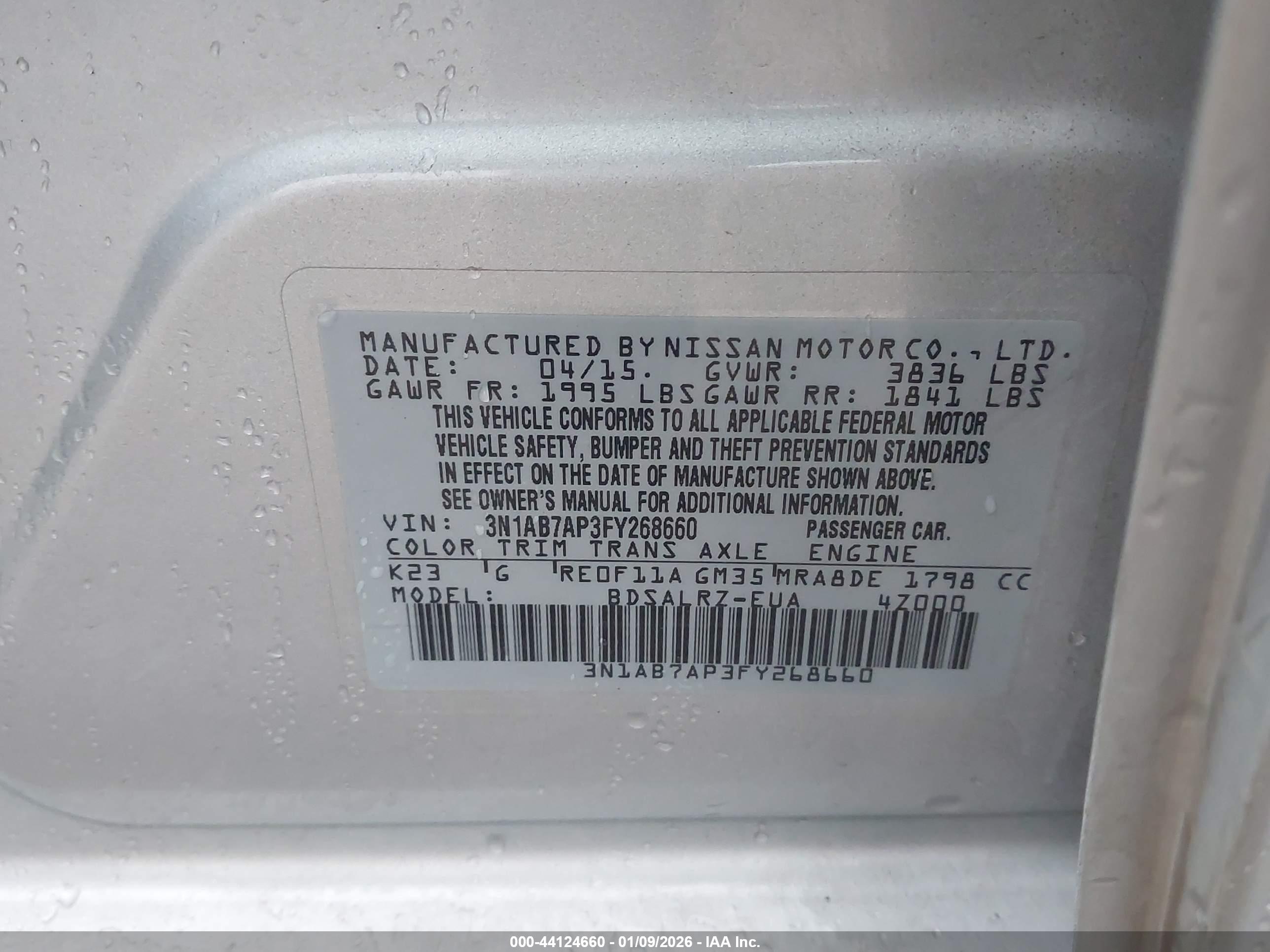 NISSAN SENTRA image 9