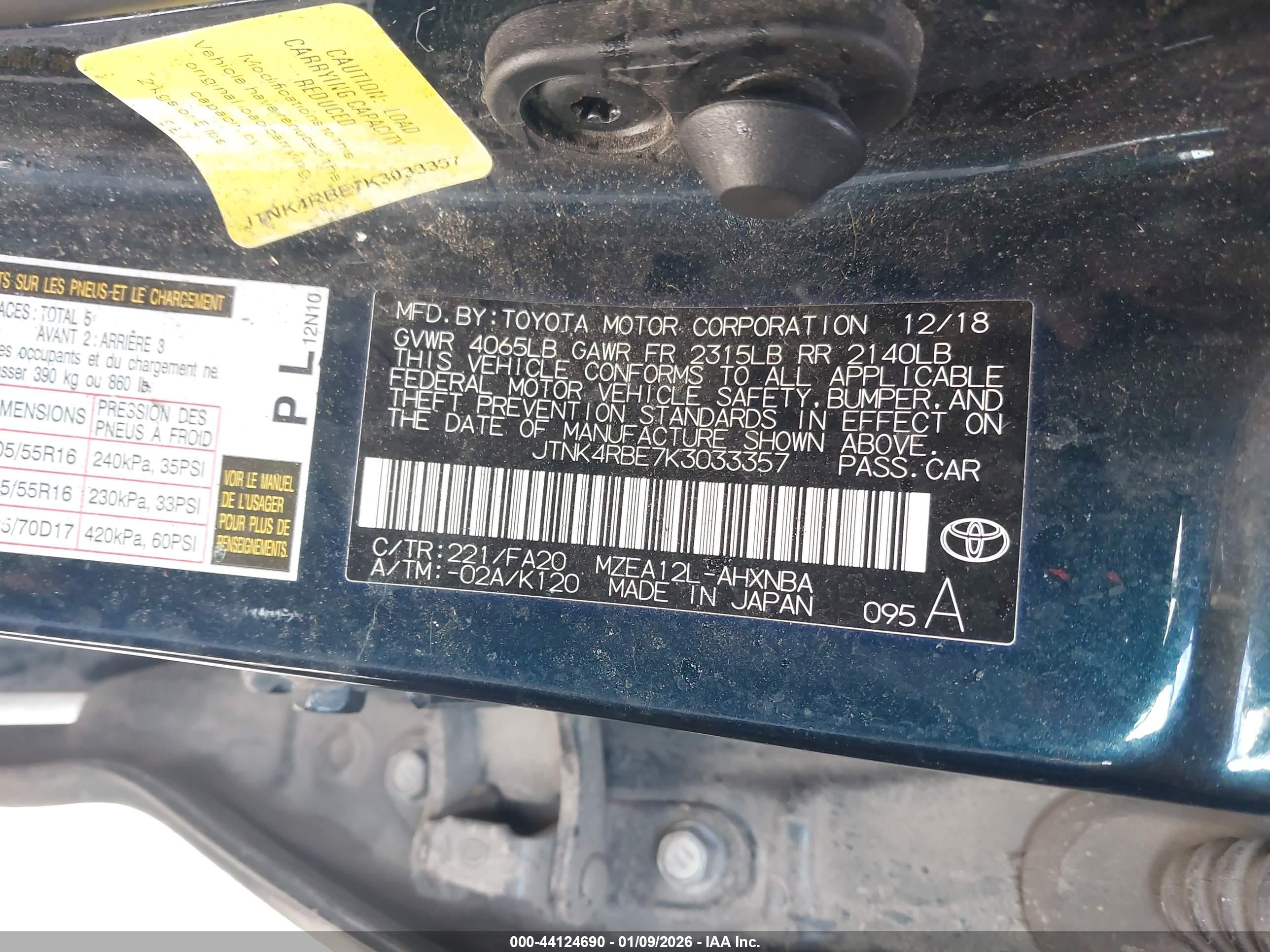 TOYOTA COROLLA image 9