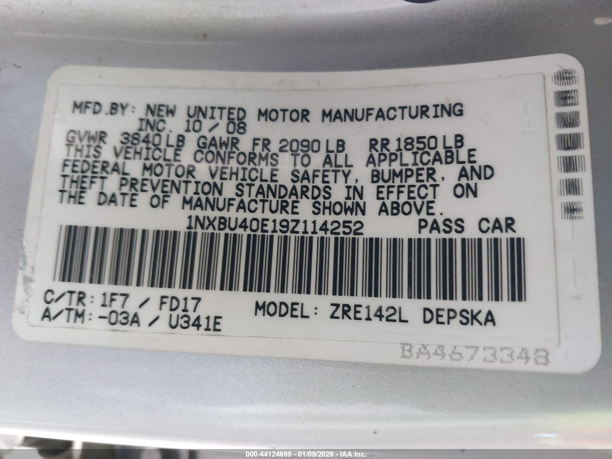 TOYOTA COROLLA image 9