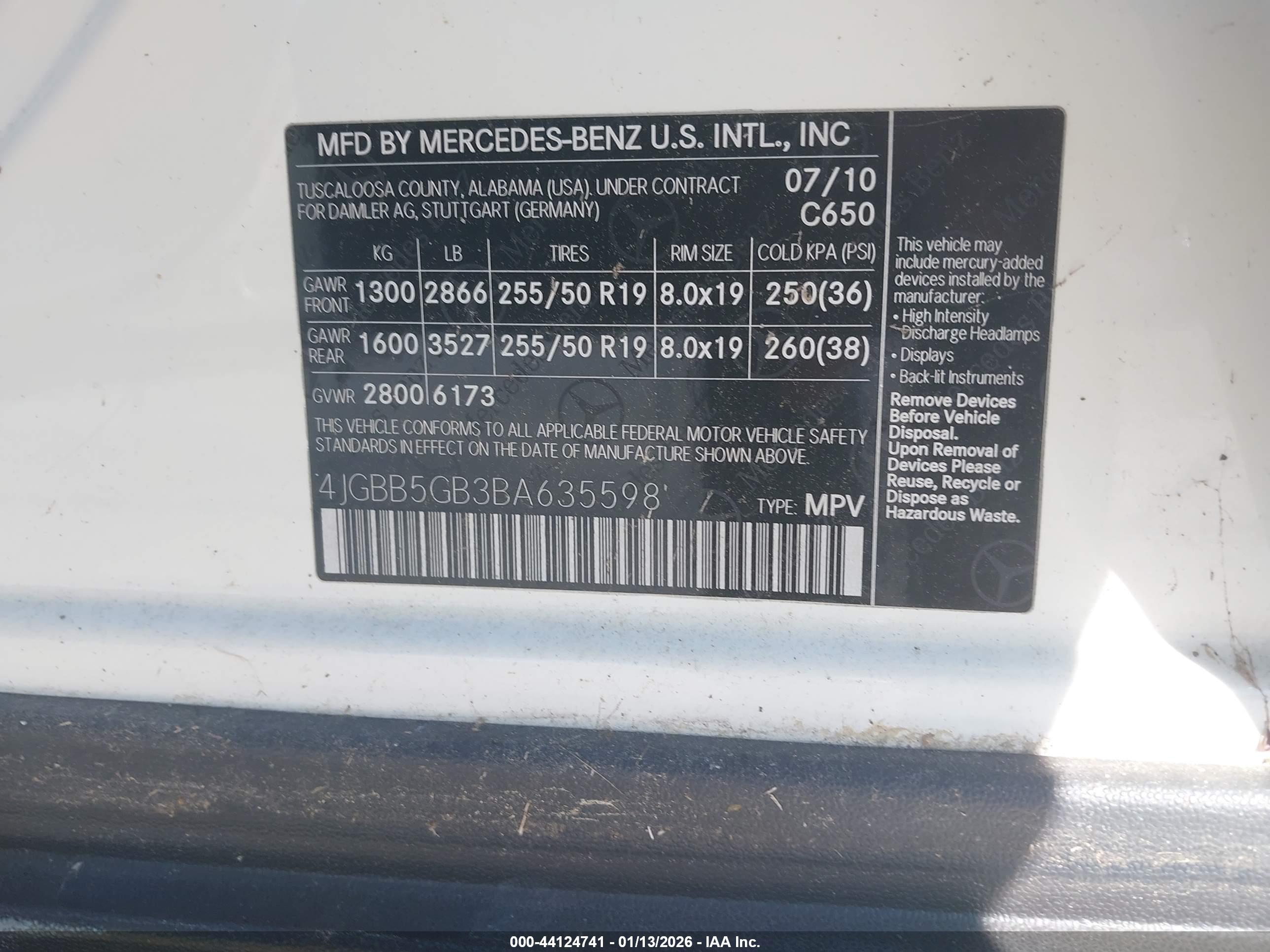 MERCEDES-BENZ ML image 9