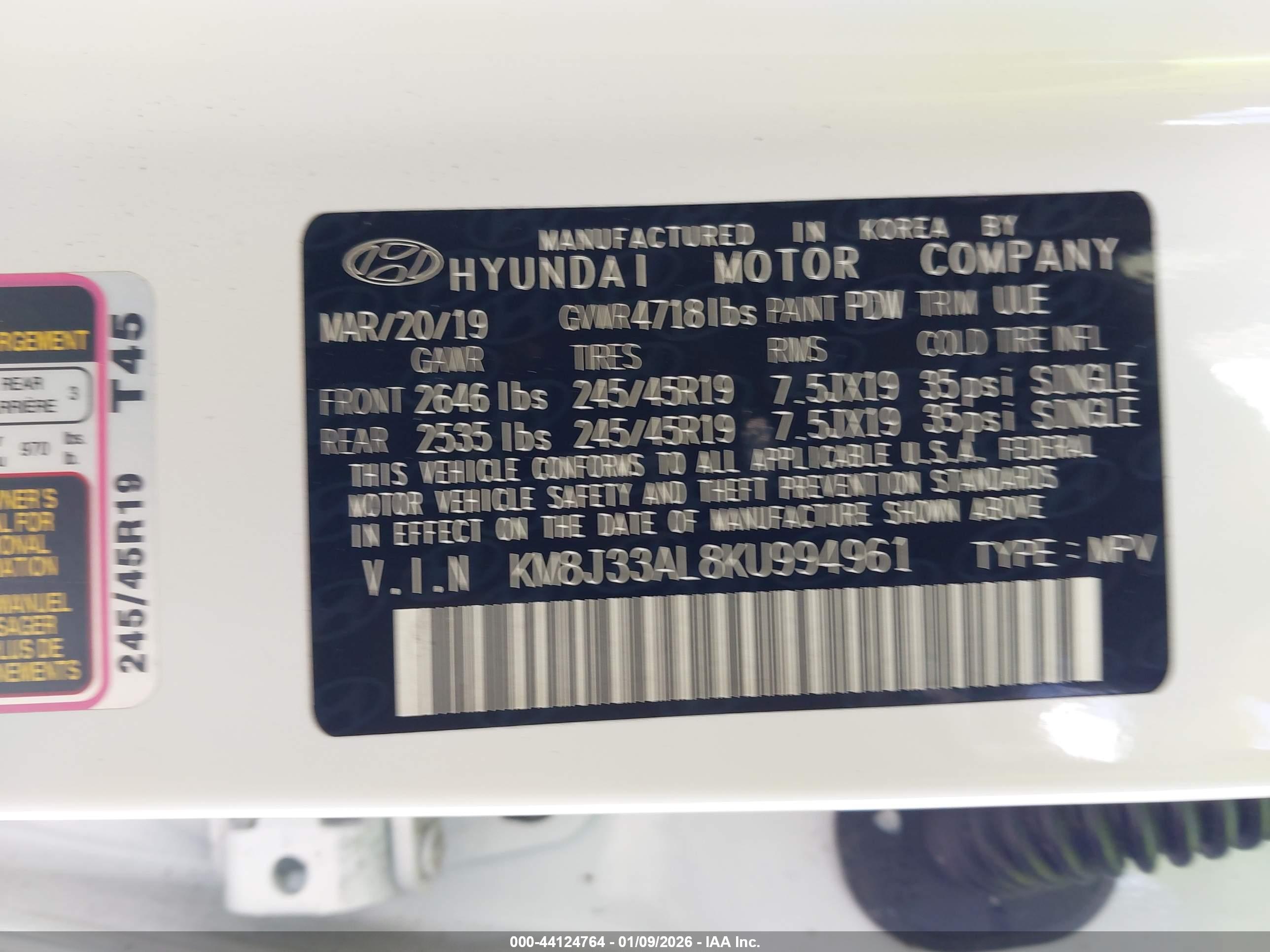 HYUNDAI TUCSON image 9