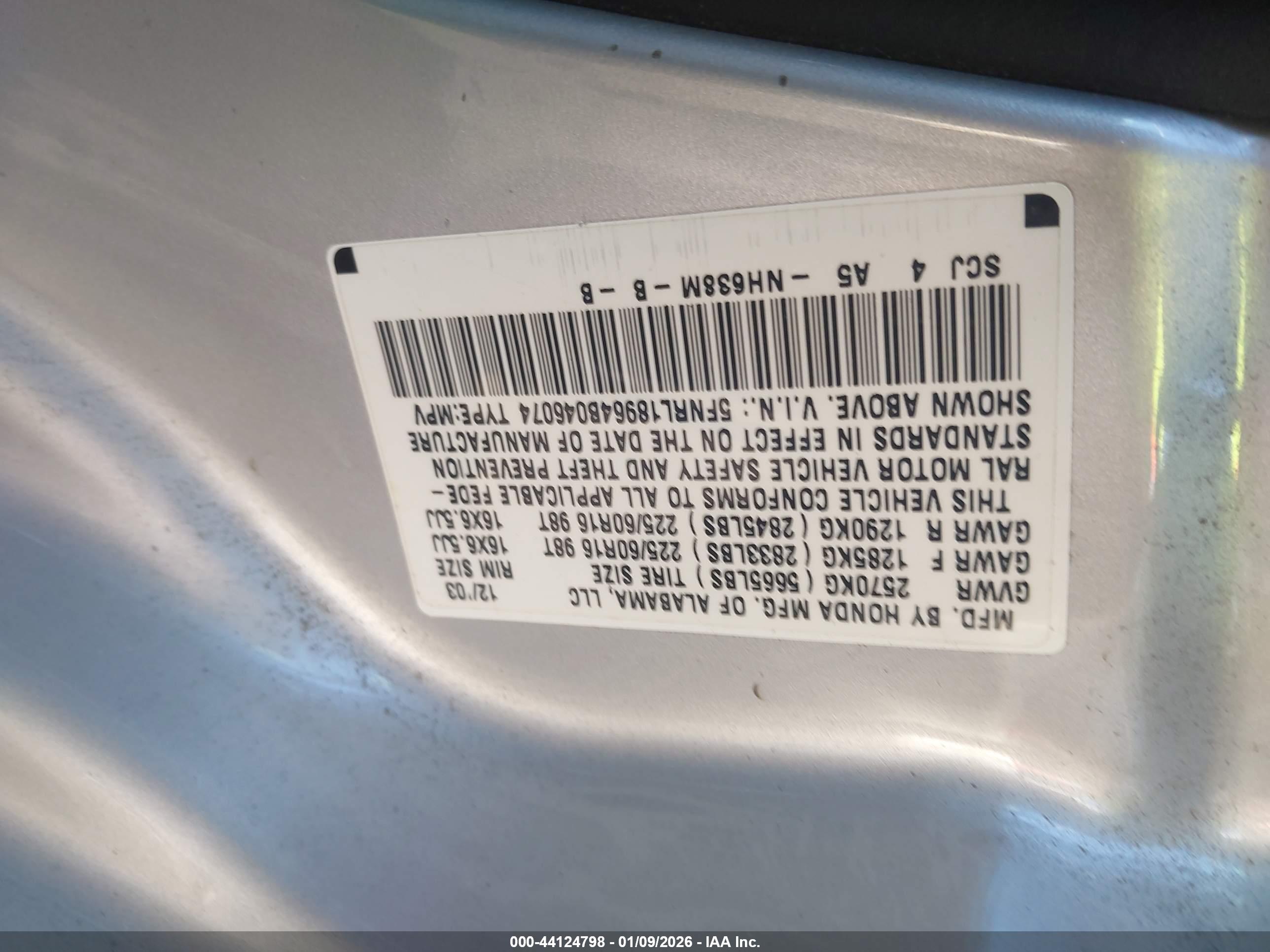 HONDA ODYSSEY image 9