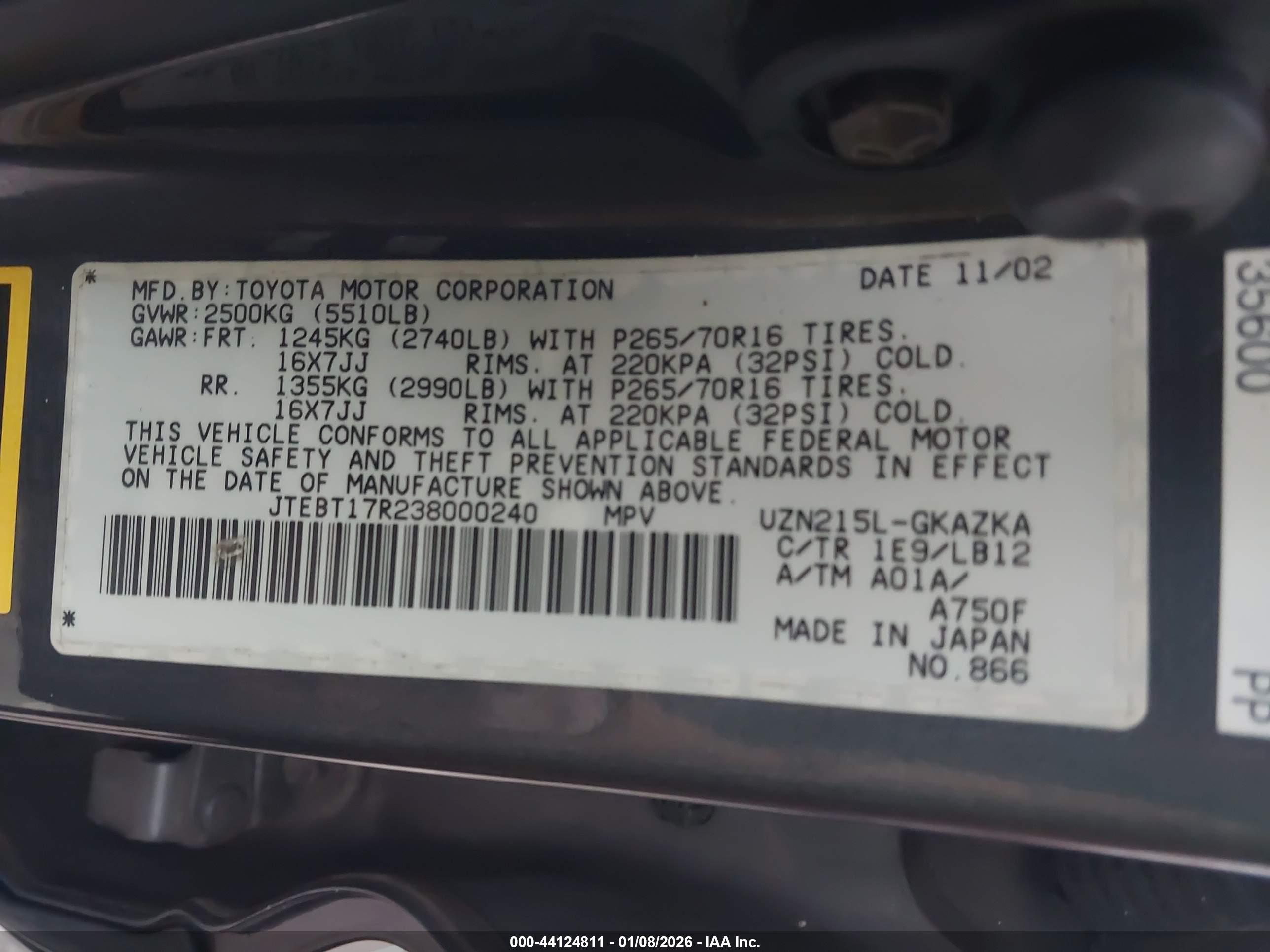 TOYOTA 4RUNNER image 9