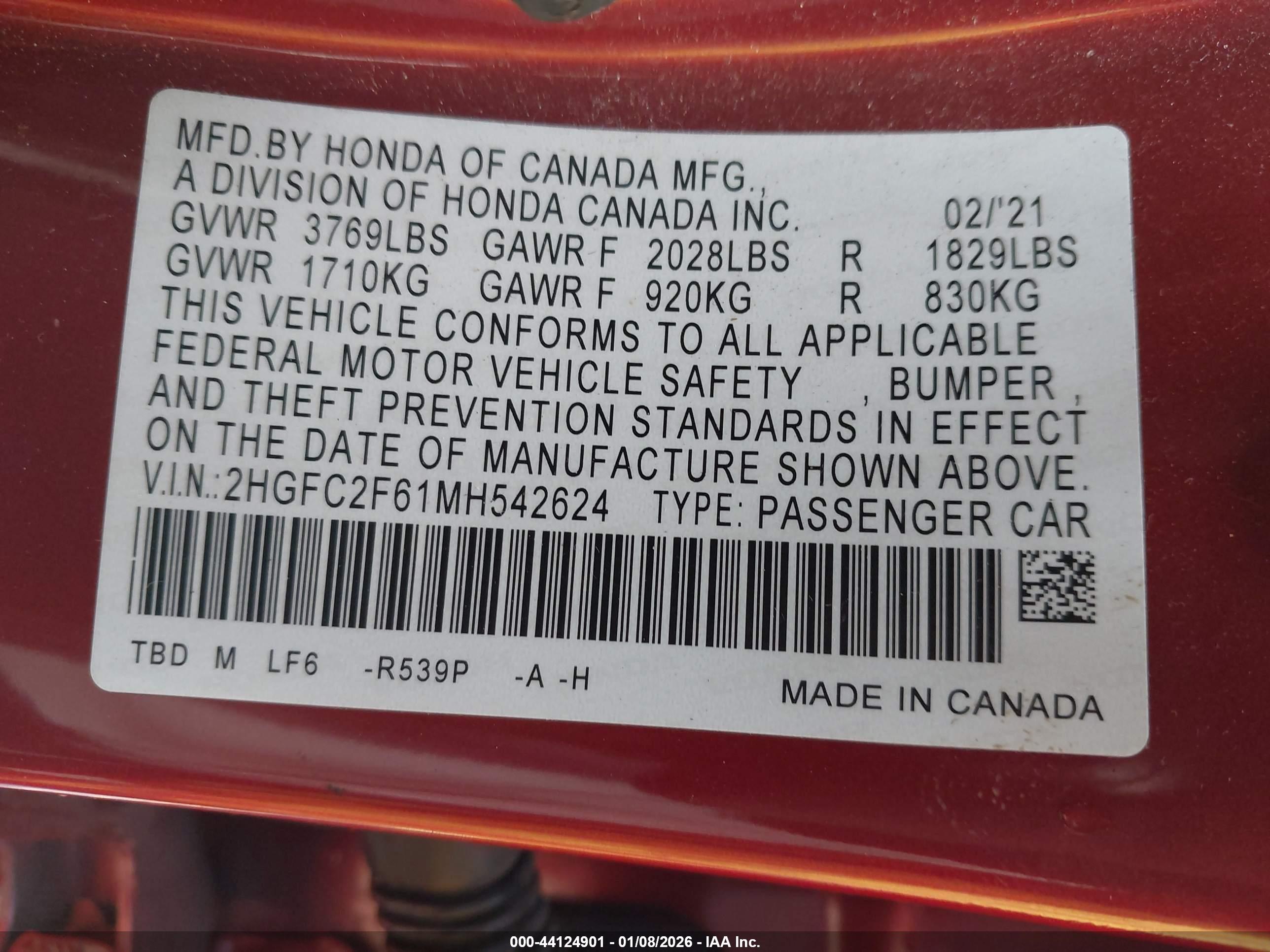 HONDA CIVIC image 9