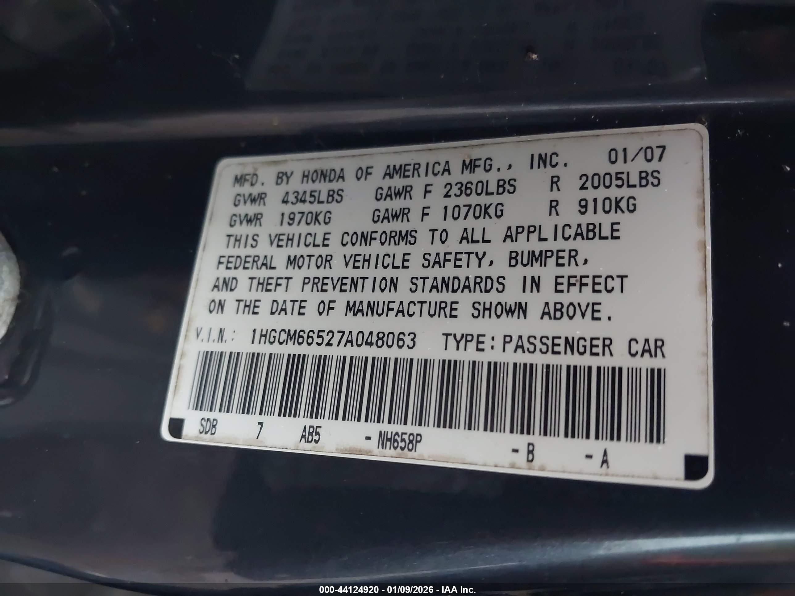 HONDA ACCORD image 9