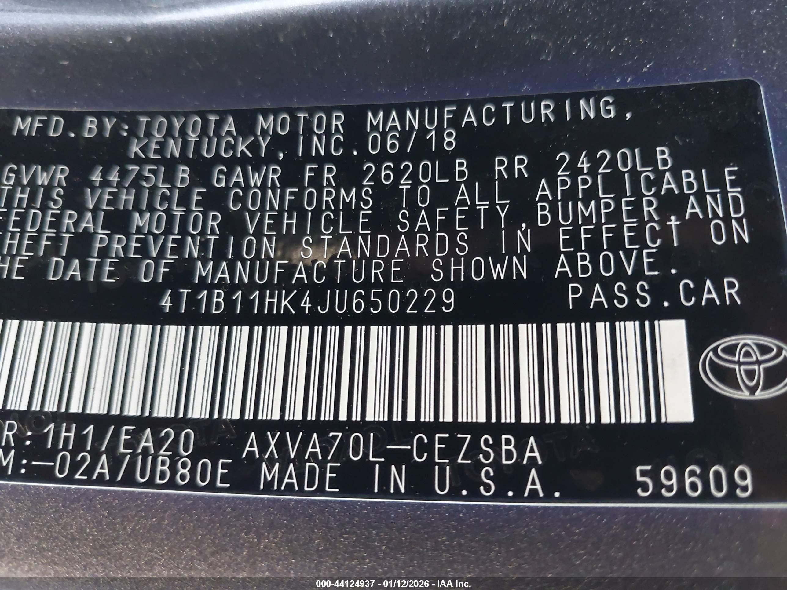 TOYOTA CAMRY image 9