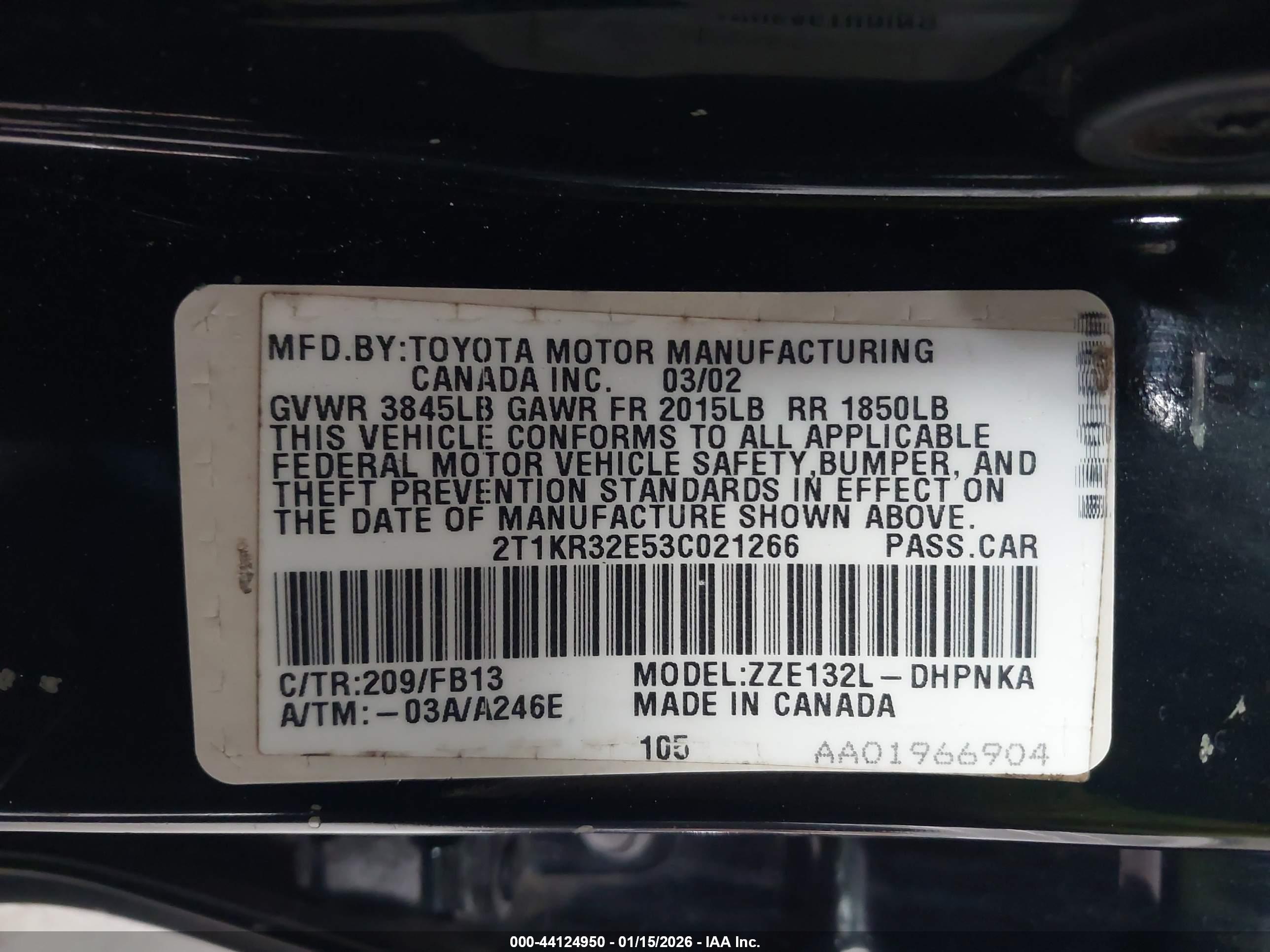 TOYOTA MATRIX image 9