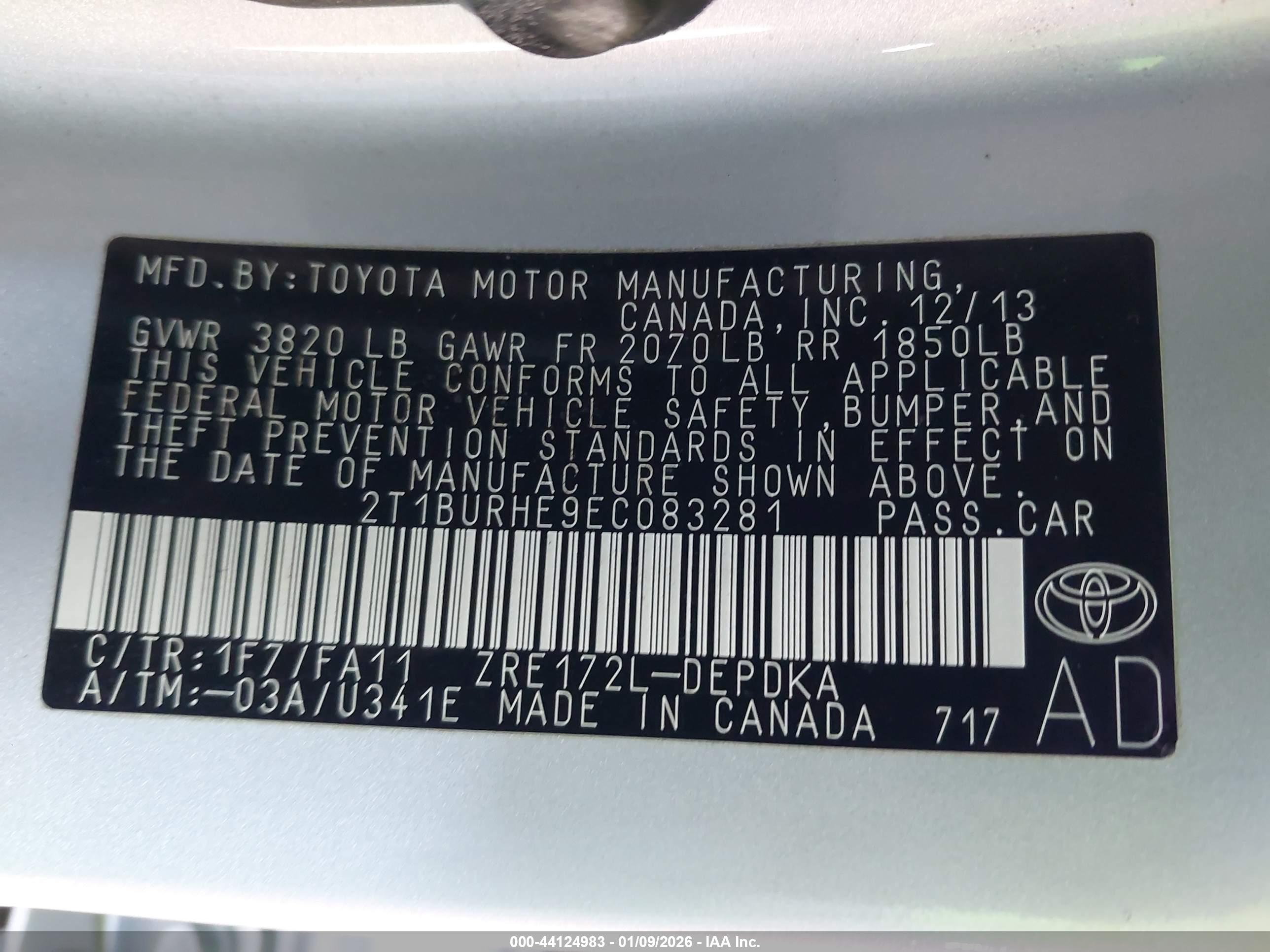 TOYOTA COROLLA image 9