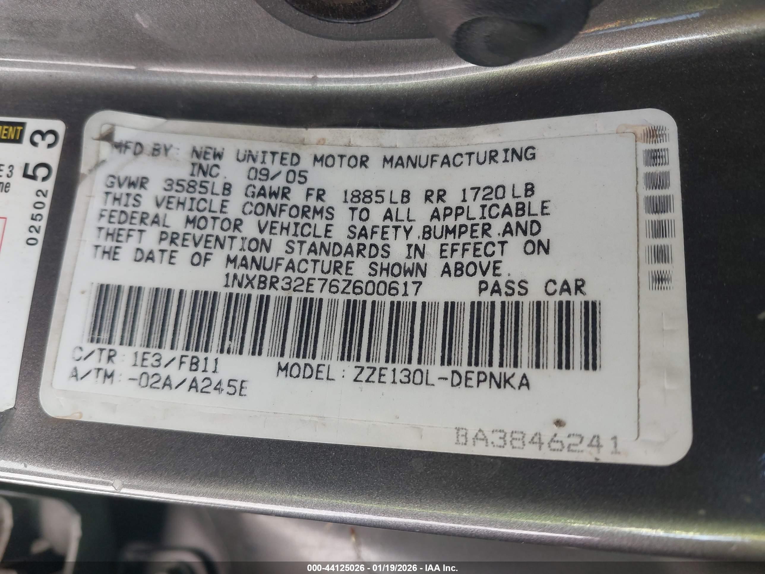 TOYOTA COROLLA image 9