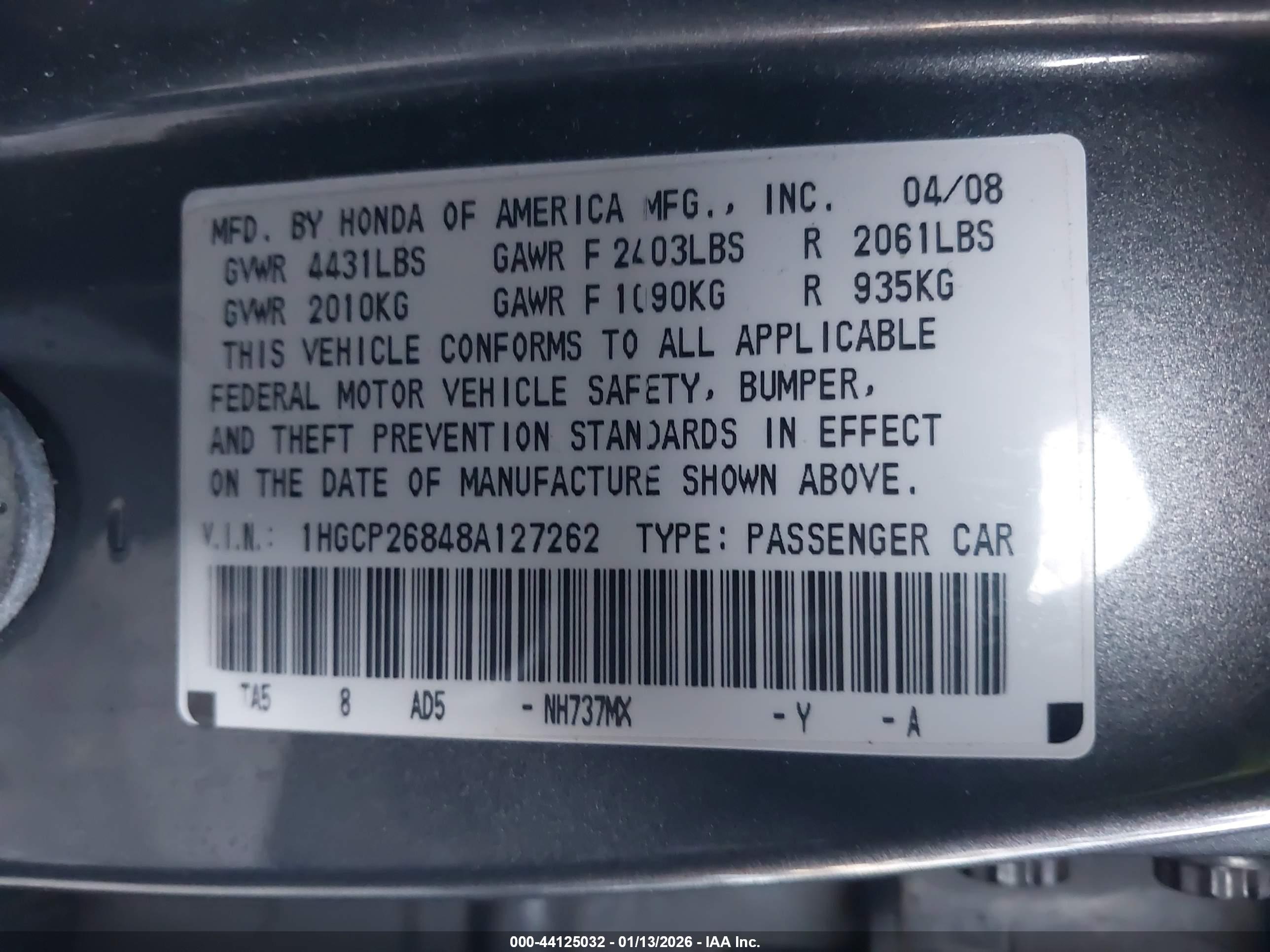 HONDA ACCORD image 9