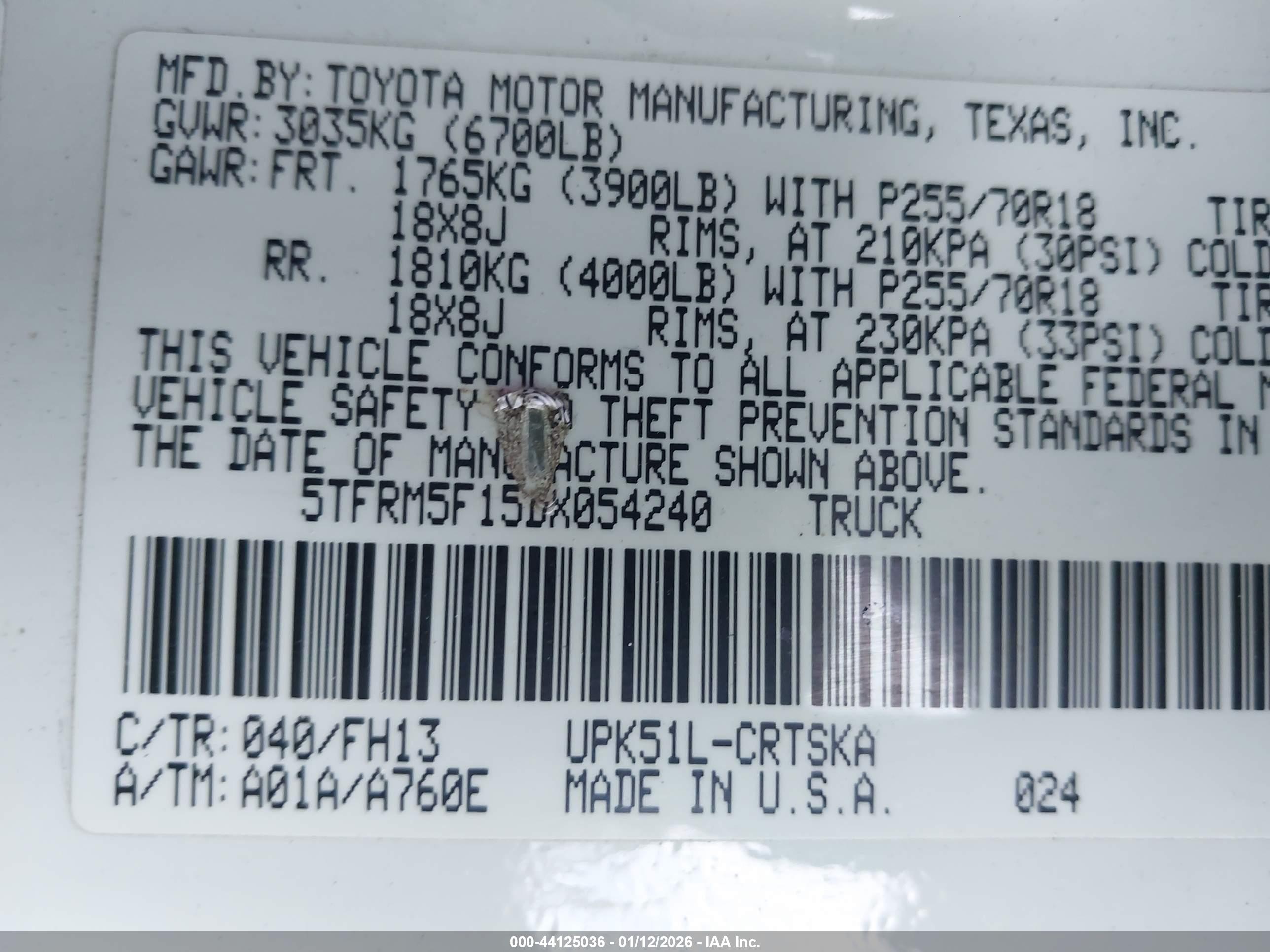 TOYOTA TUNDRA image 9