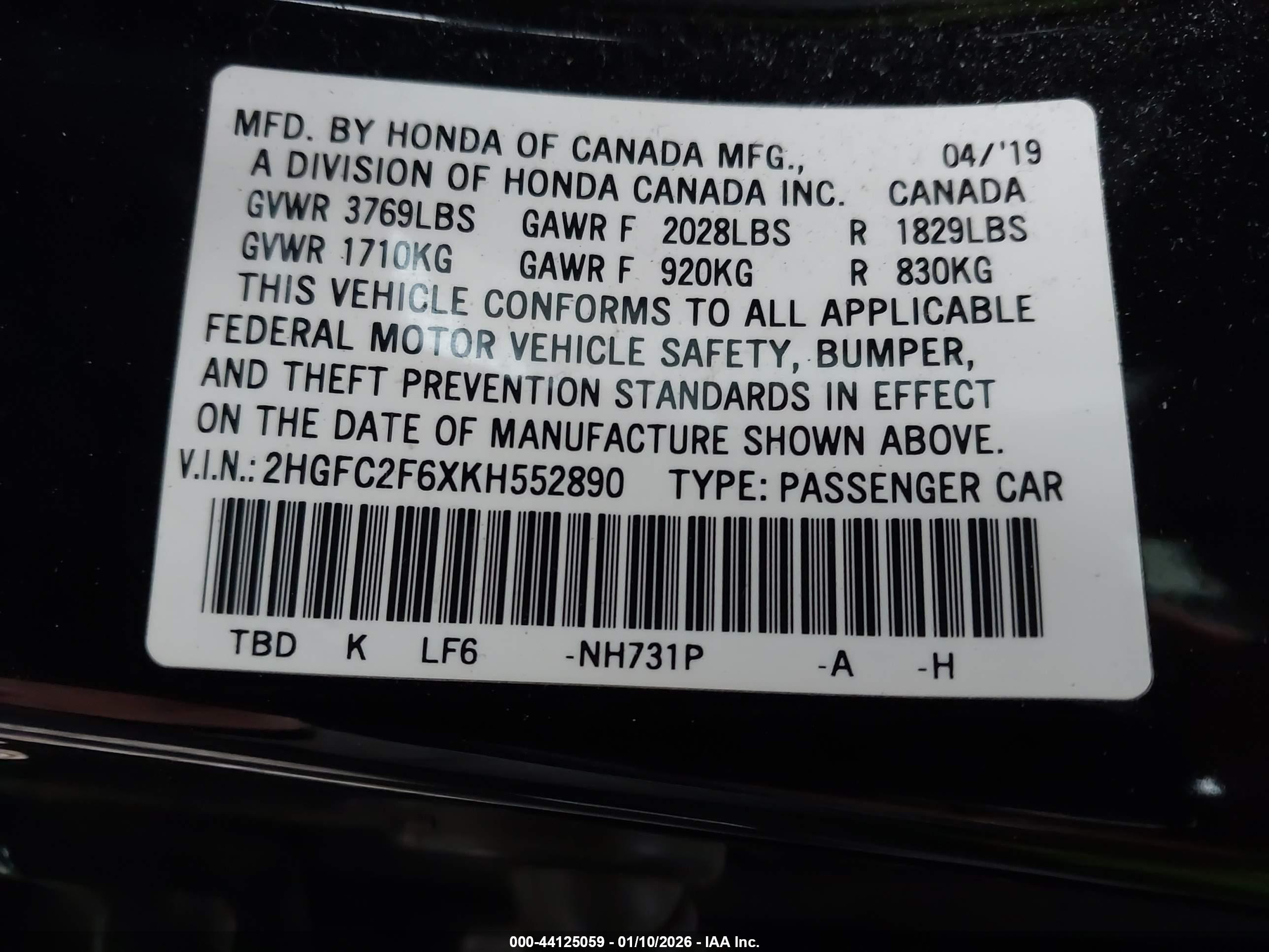 HONDA CIVIC image 9