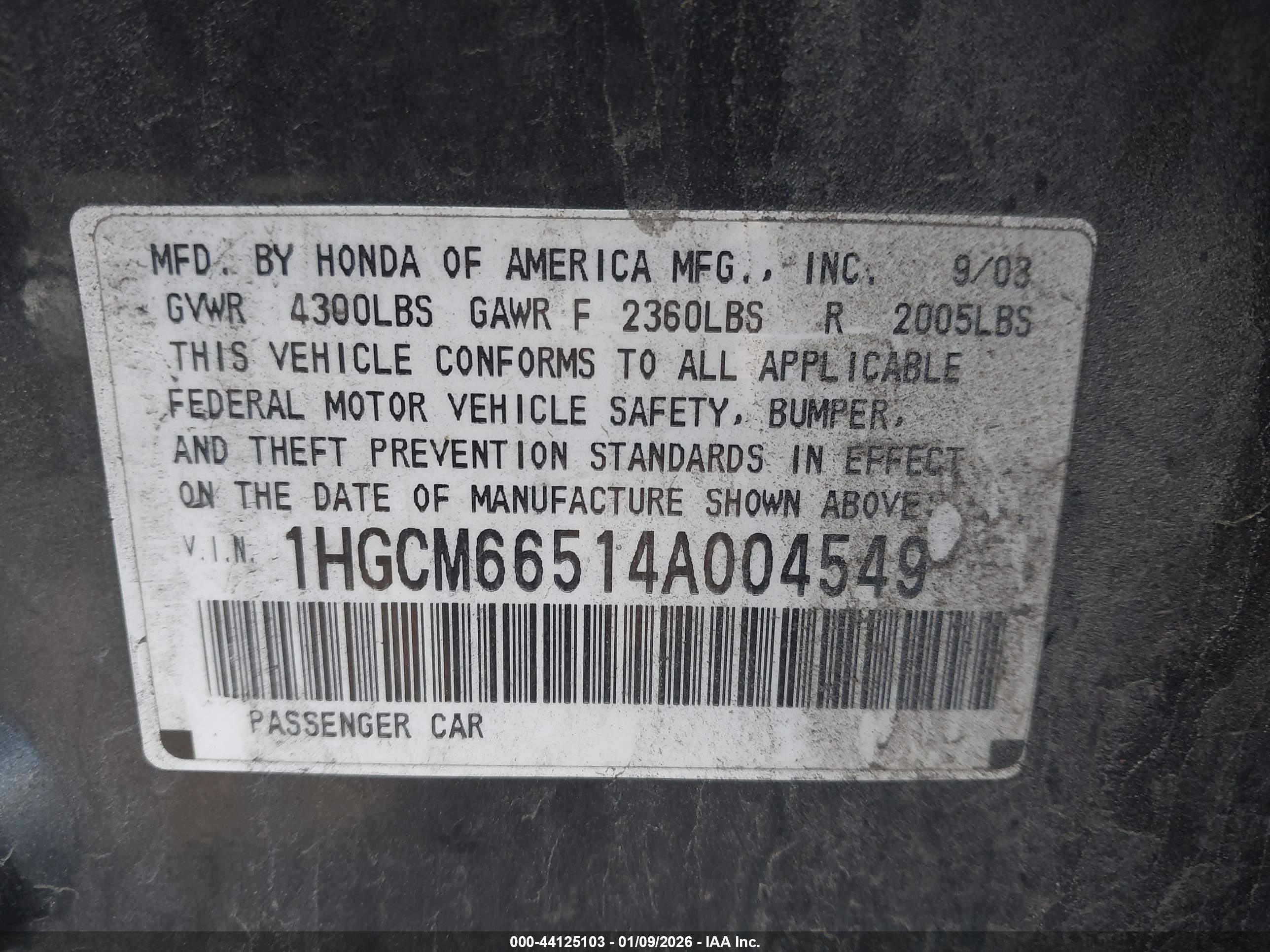 HONDA ACCORD image 9