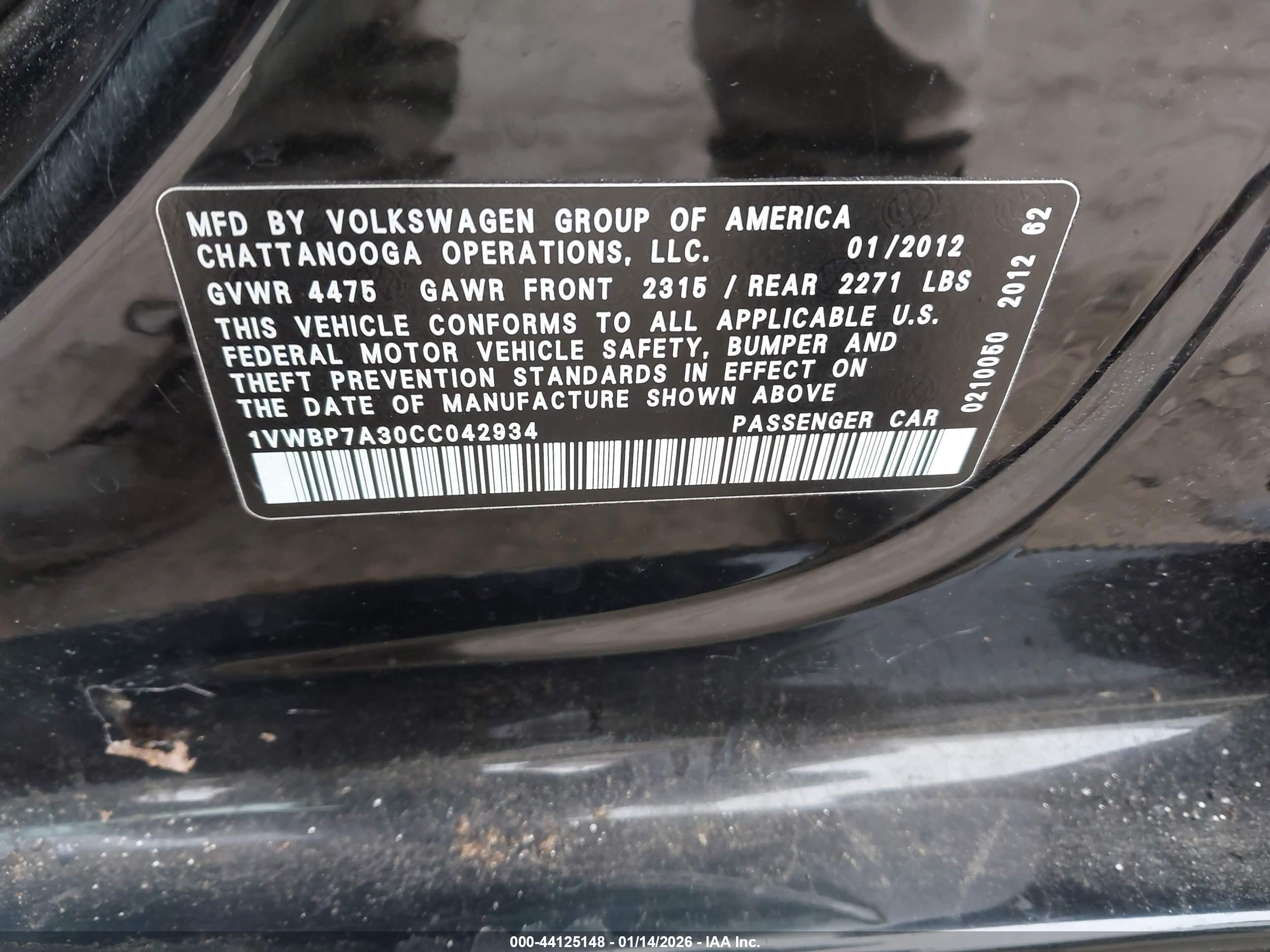 VOLKSWAGEN PASSAT image 9